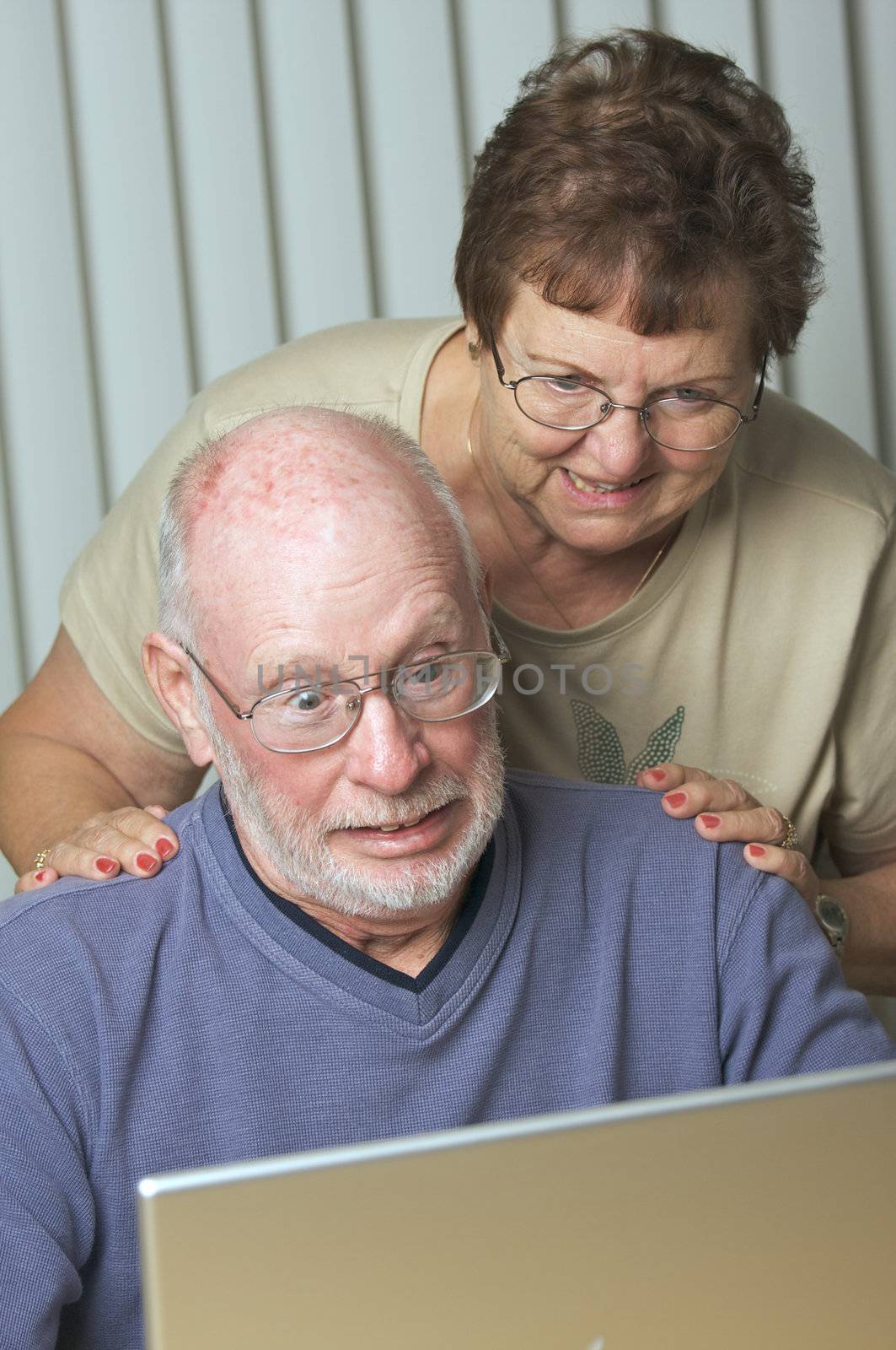 Senior Adults on Laptop Computer by Feverpitched