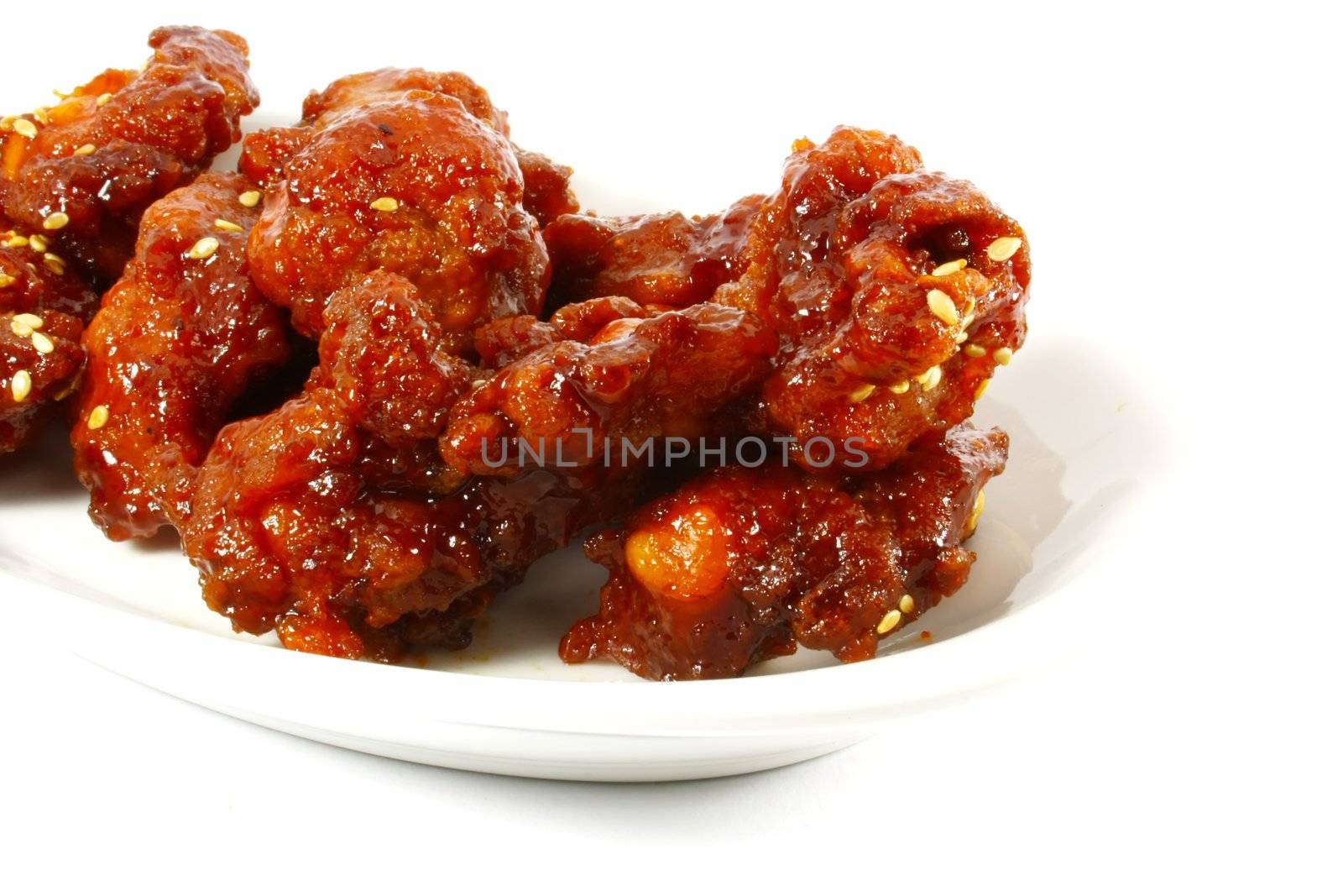 Chinese Deep Fried Pork Chunks With Sweet and Sour Sauce