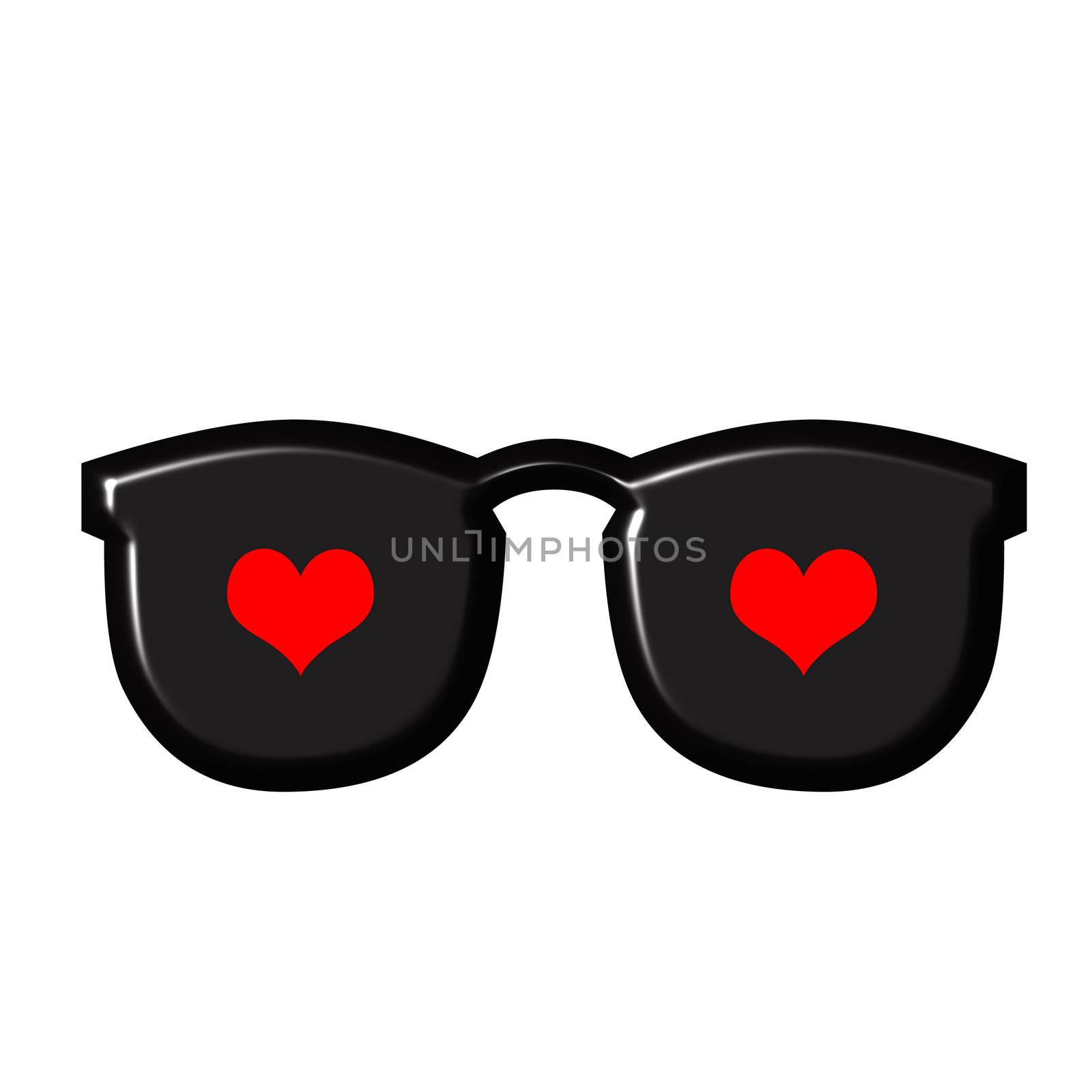 Love reflection on sunglasses