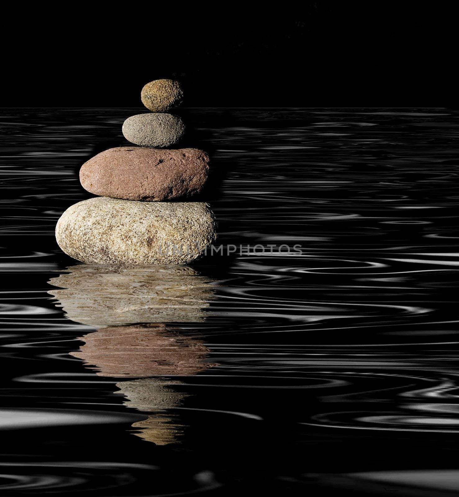 composition of some stones conceptual image