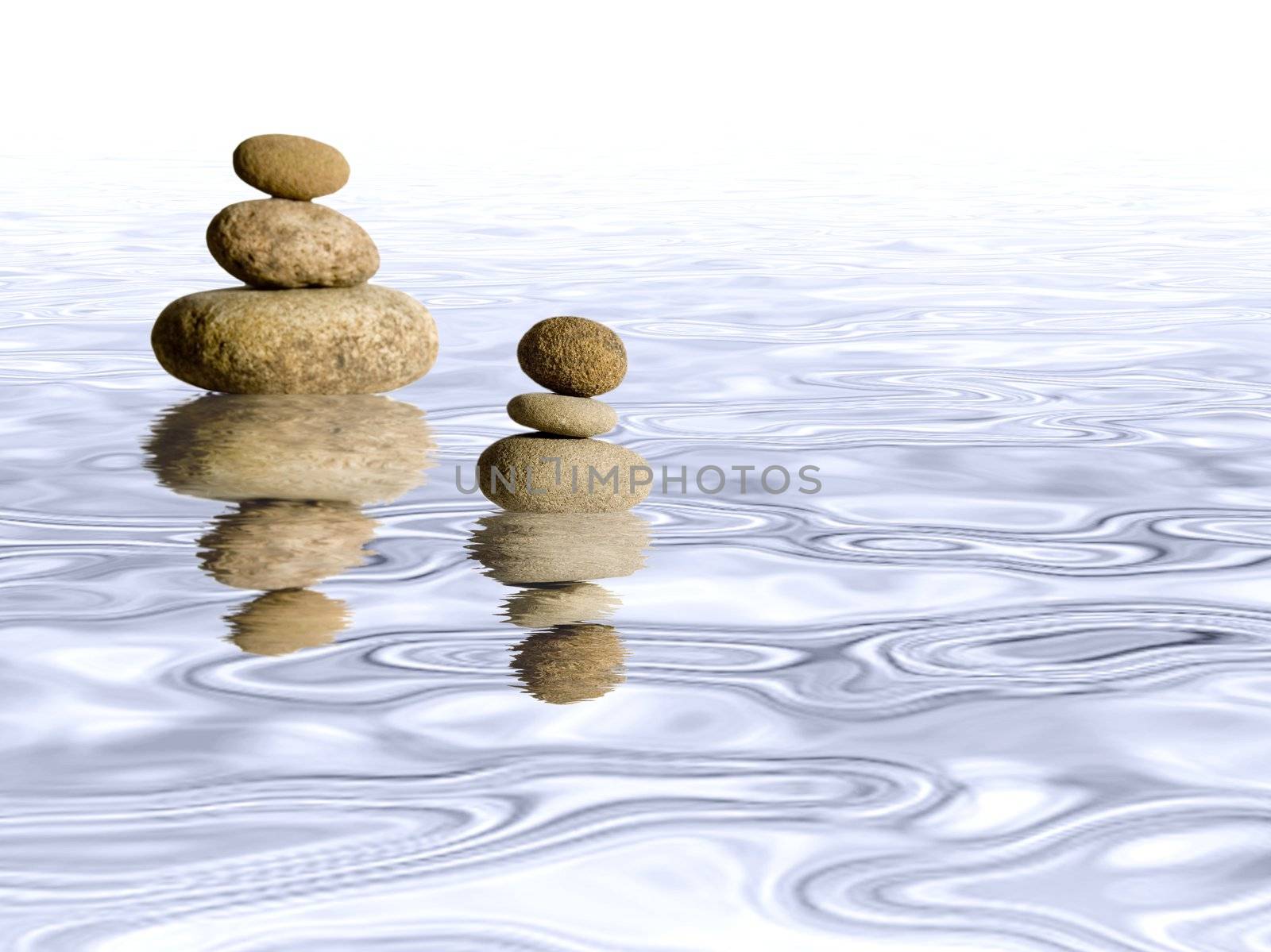 composition of some stones conceptual image