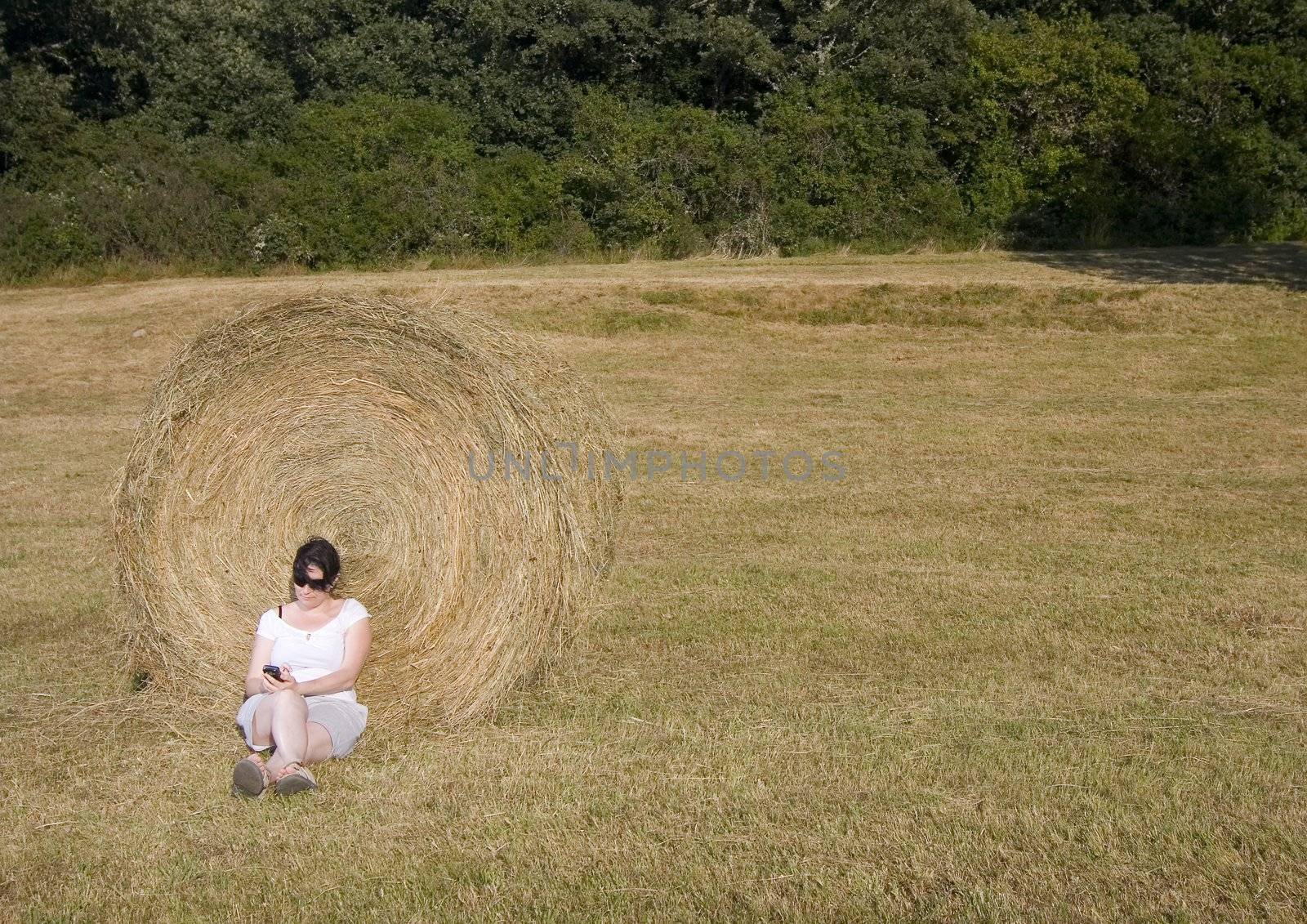 young woman communication technology by Trebuchet