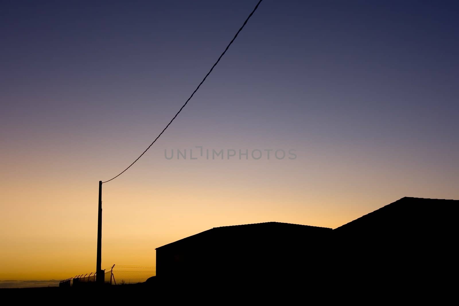 sunset power wires by Trebuchet