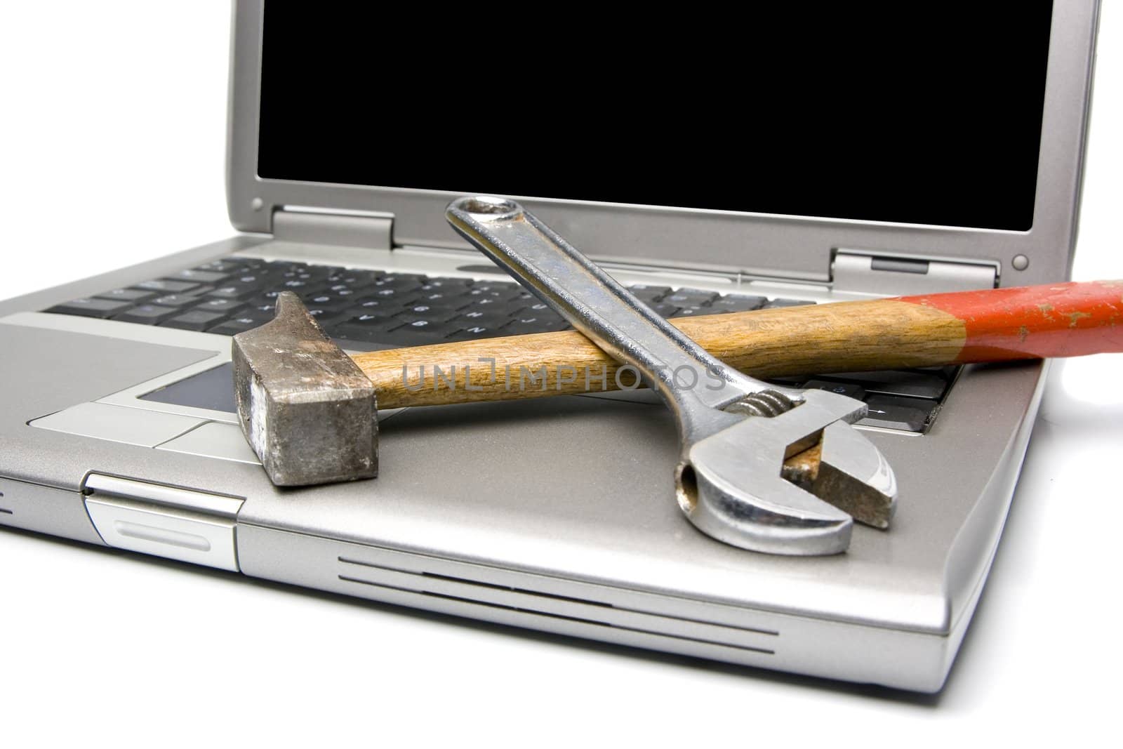 laptop and tools by Trebuchet