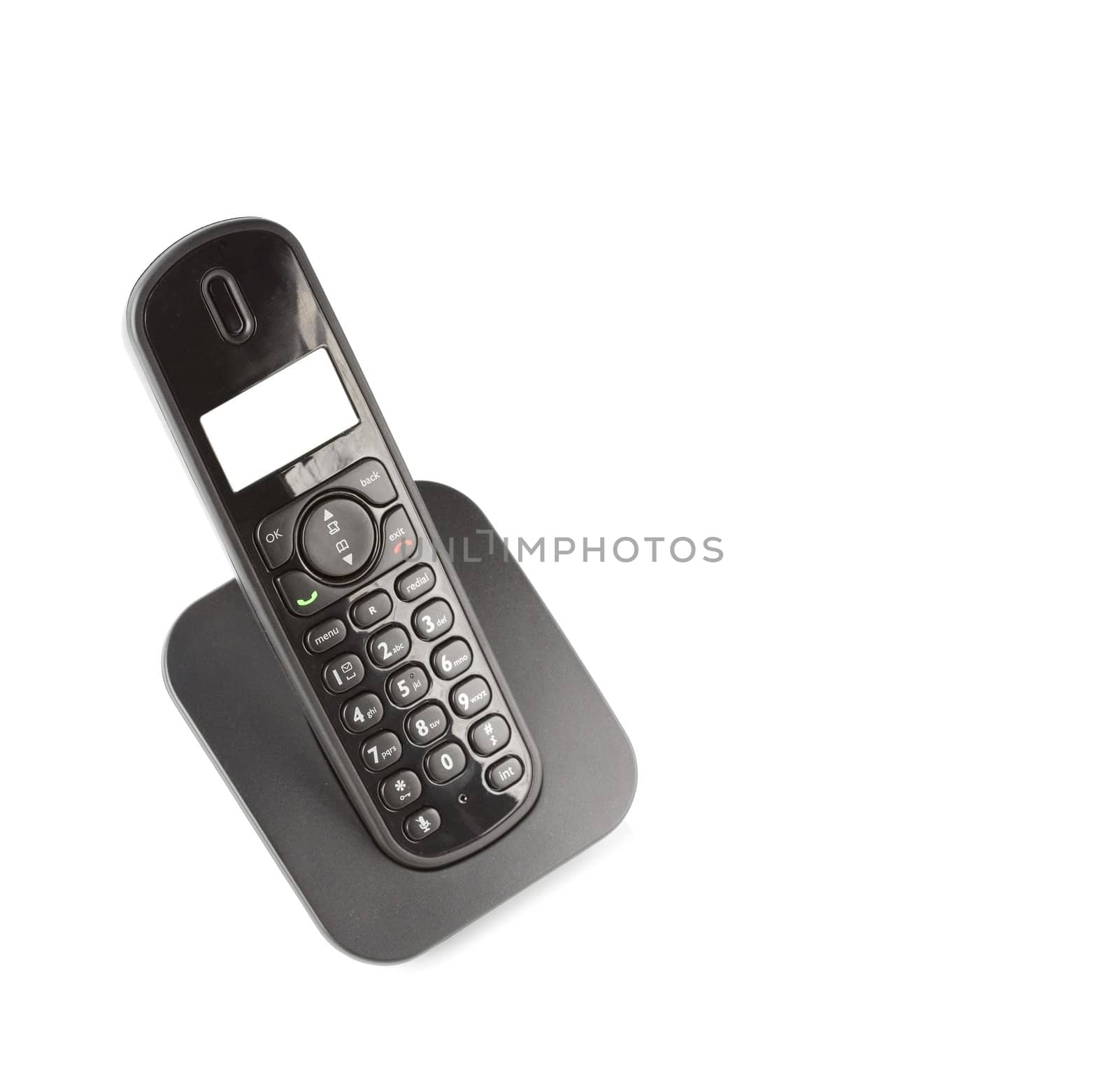 dect cordless phone isolated on withe background