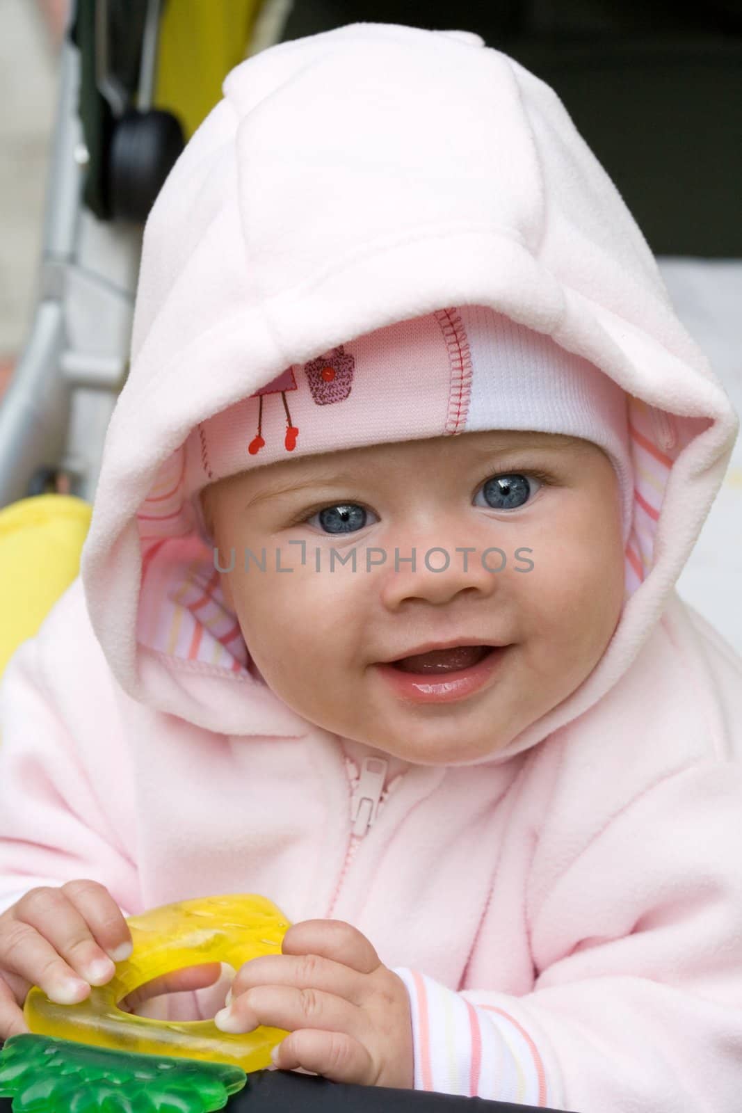 shild series: portrait of little smiling baby