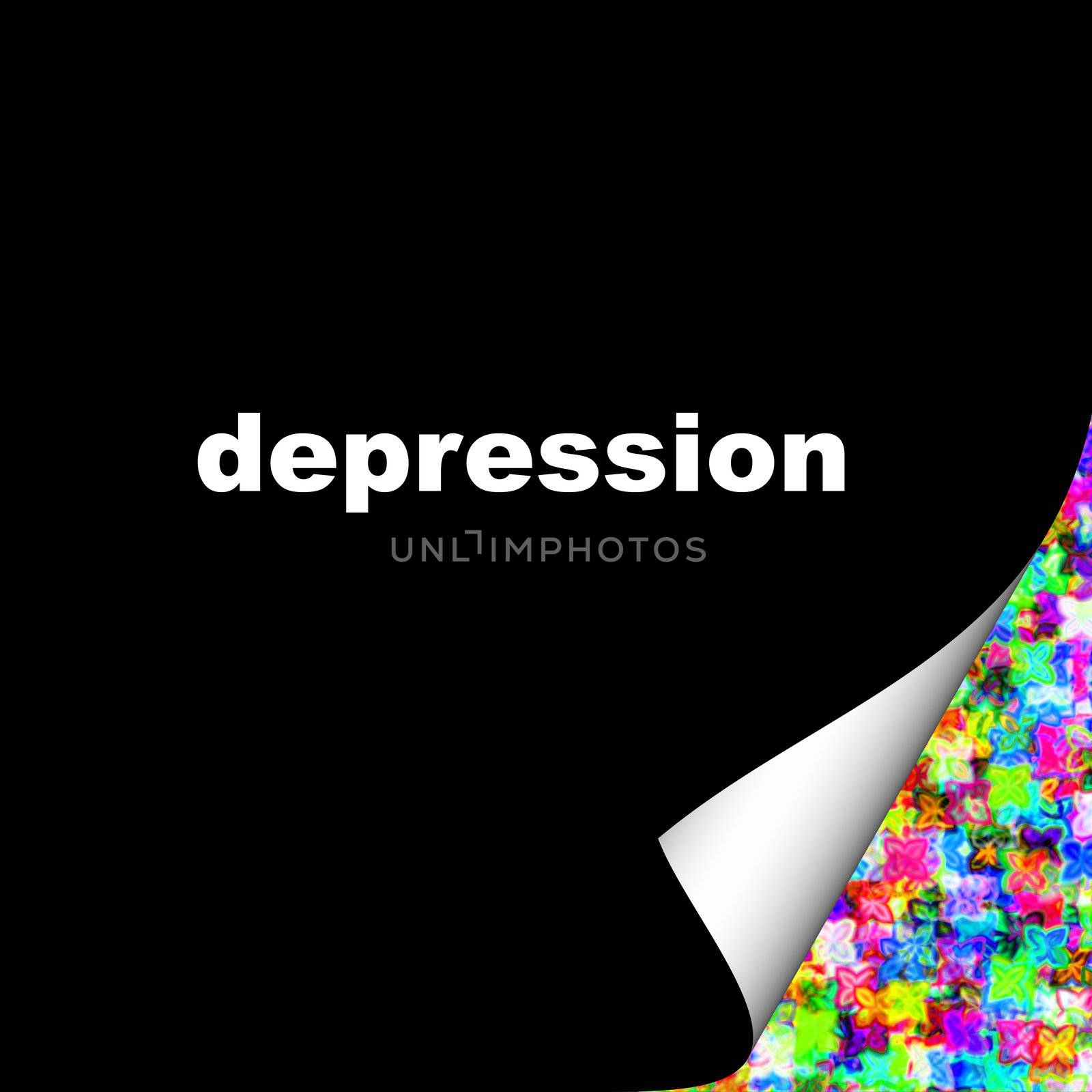 Concept of overcoming depression