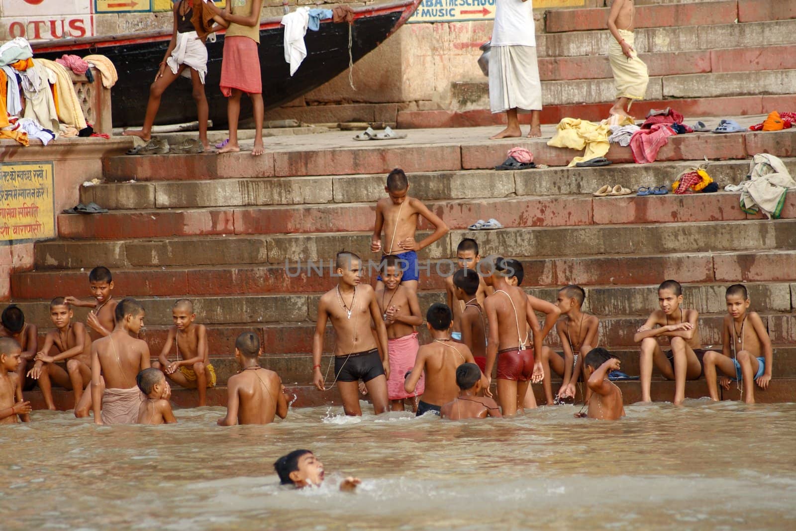 Hindu holy place - River Varanasi - India