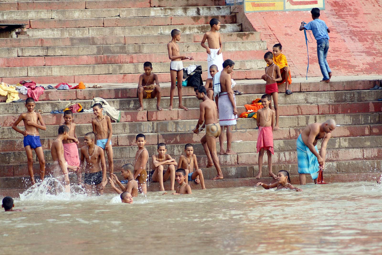 Hindu holy place - River Varanasi - India