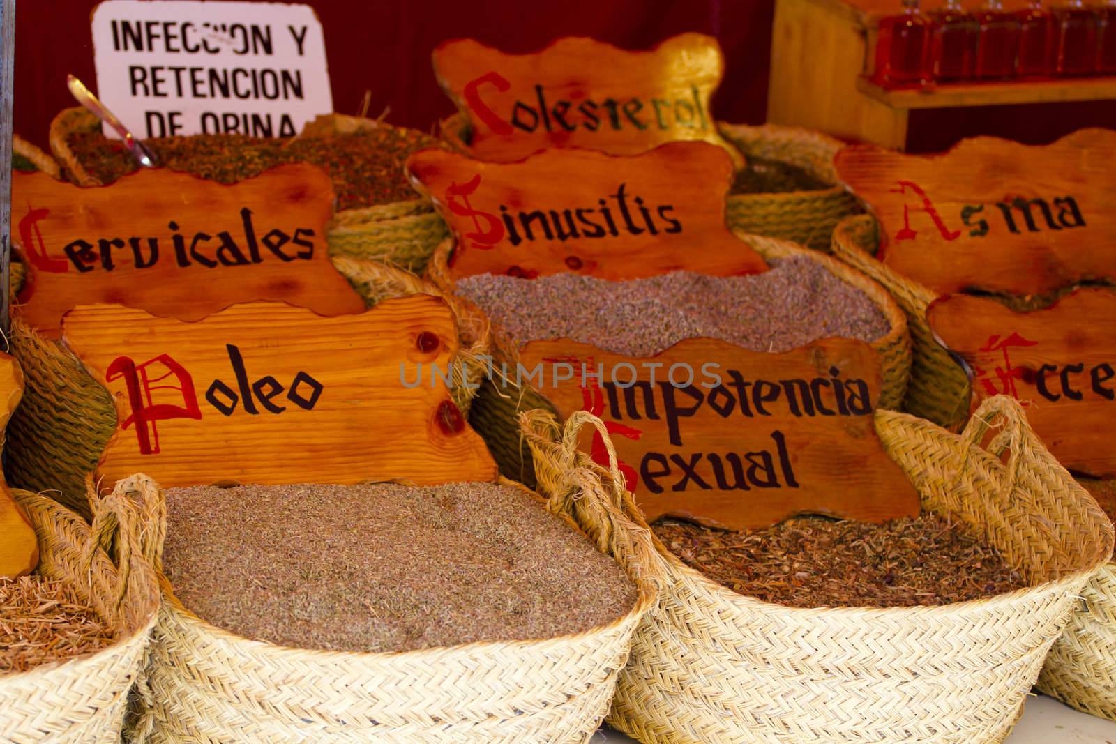 street vendor of medicinal herbs by FernandoCortes