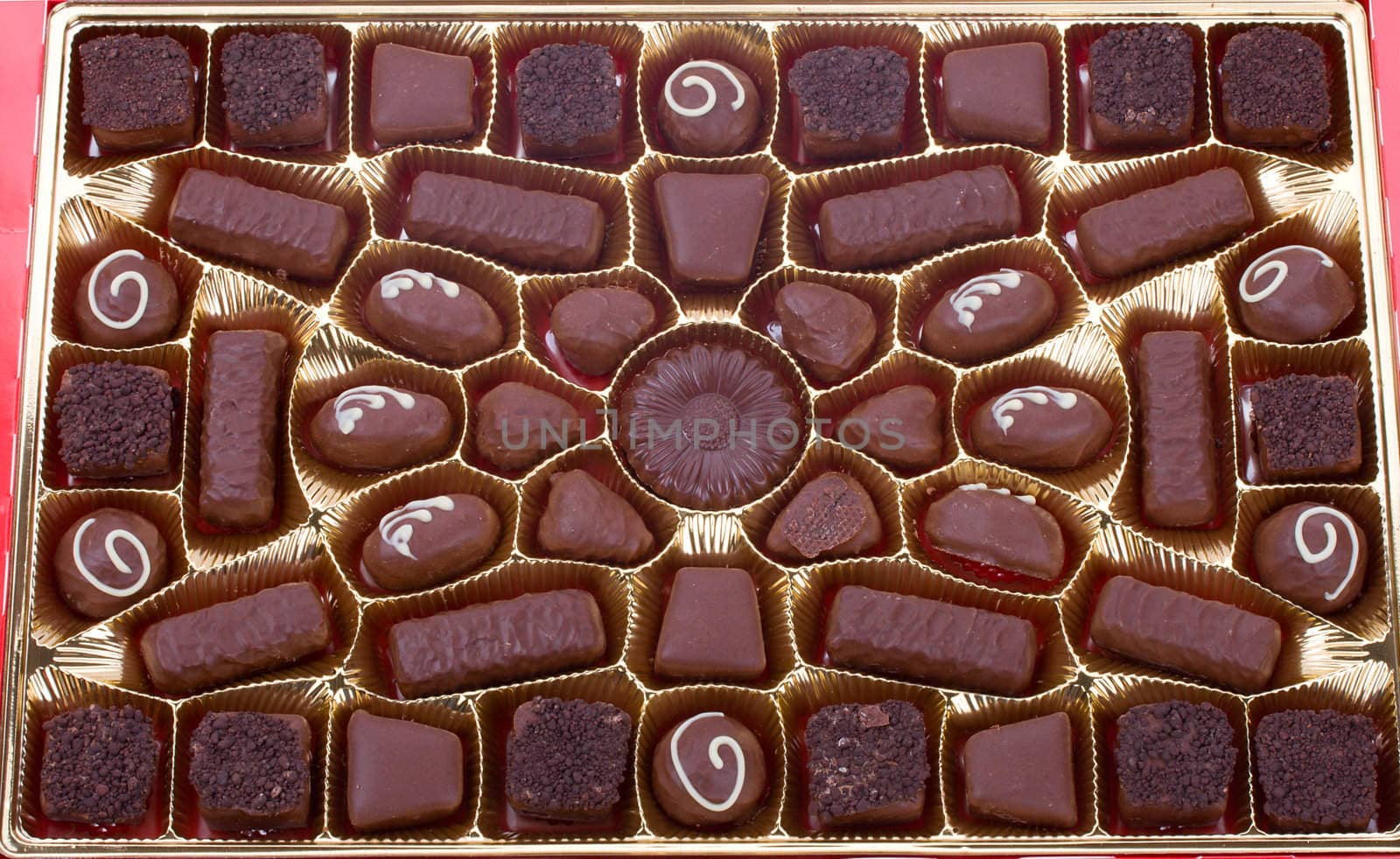 close-up box of chocolates by Alekcey