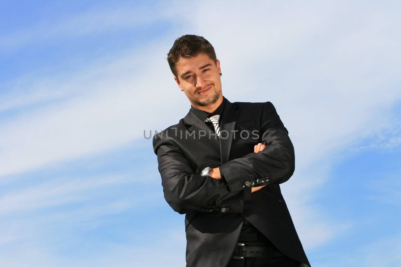 Business man with arms crossed
