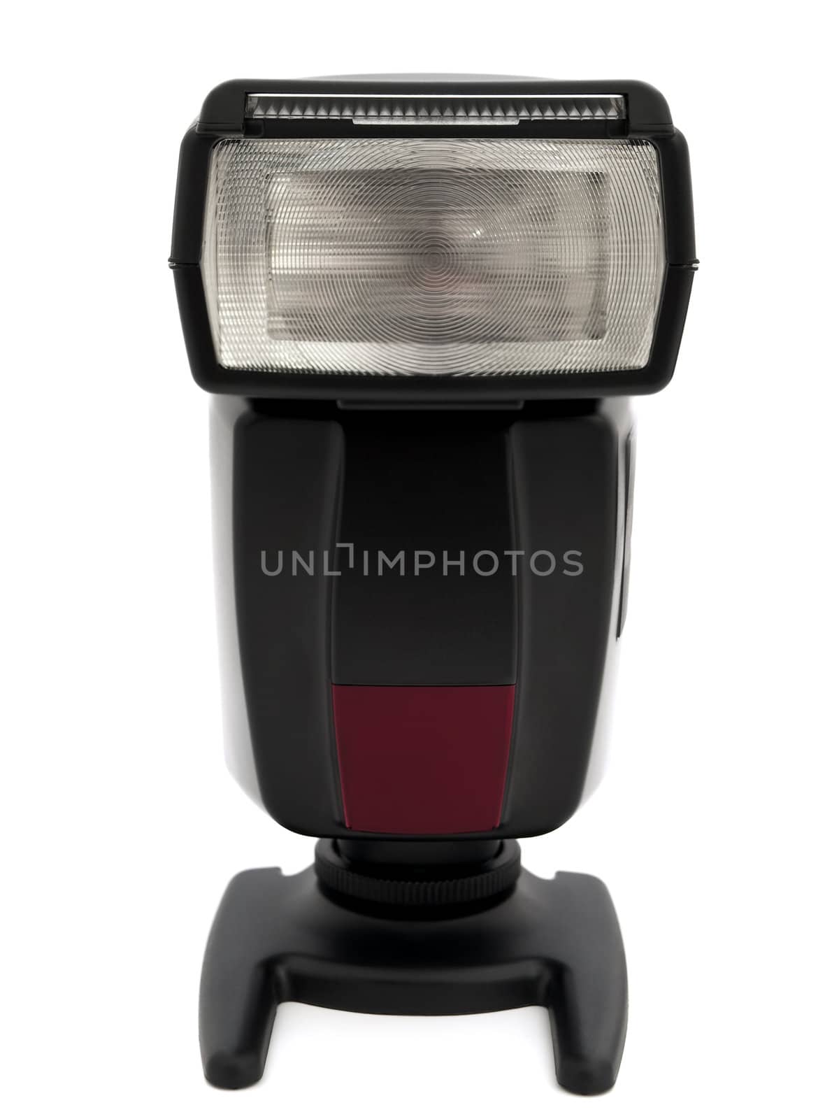 ftront view of flash-light over white background