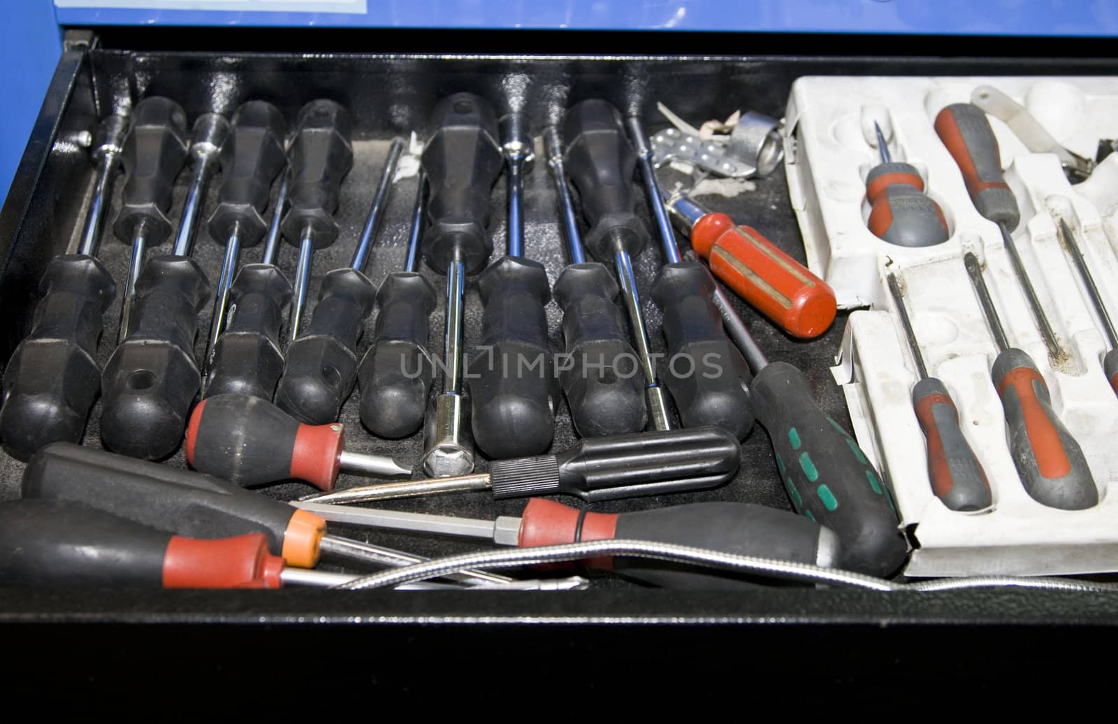 box fool of tools for a mechanic