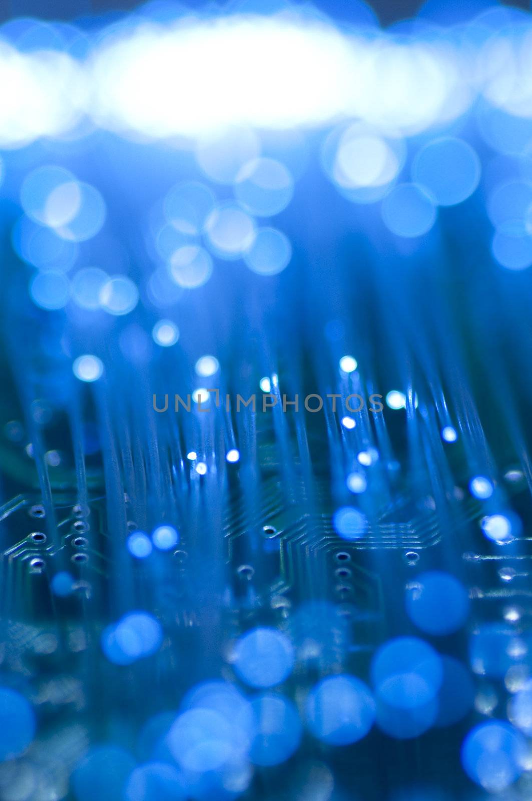 Optical fiber picture with details and light effects. by FernandoCortes