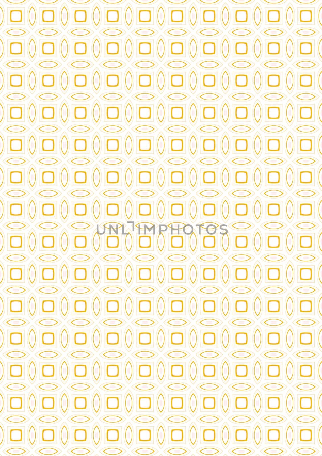 square and flat rounded shapes in yellow and pink textured