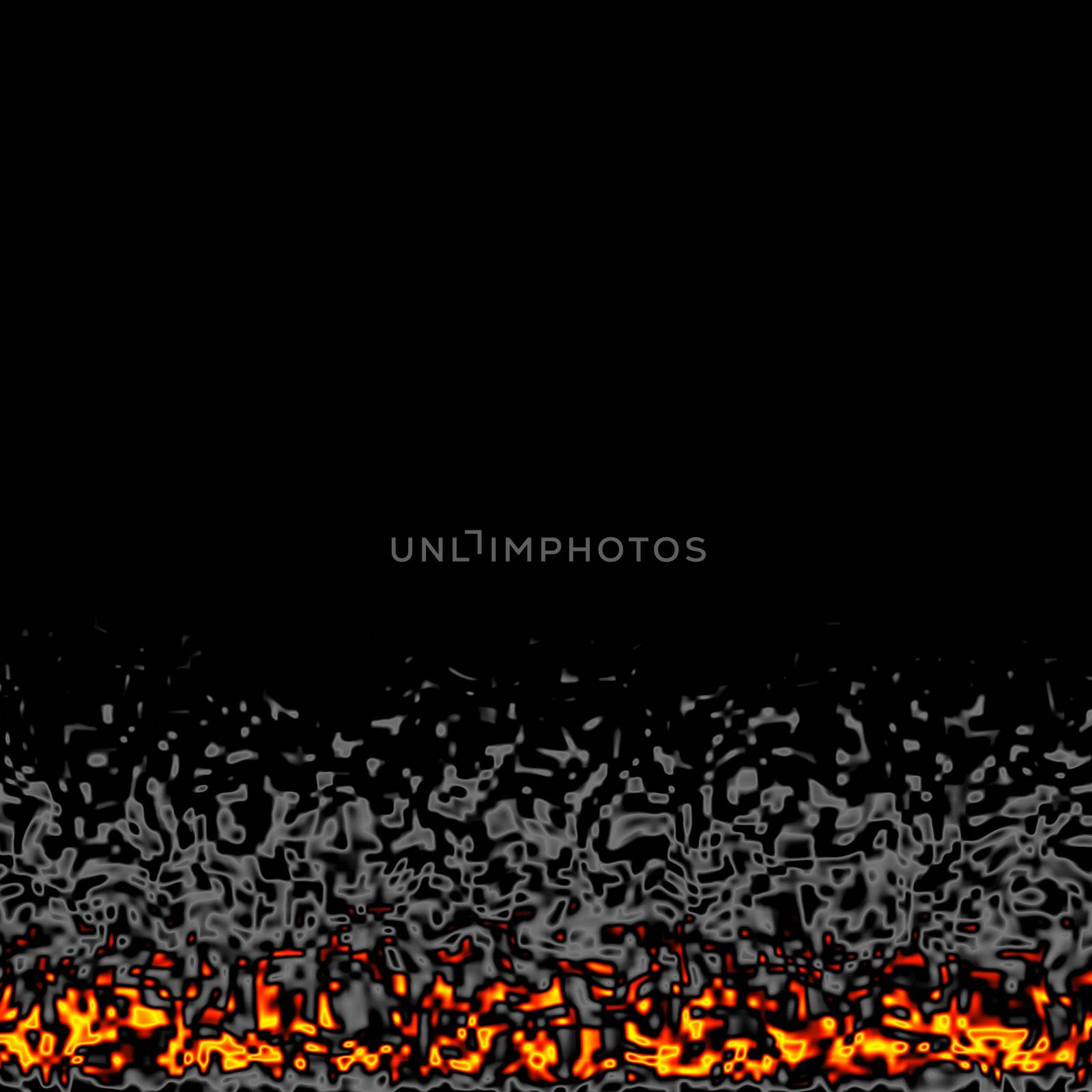 An abstract illustration representing a stylized bed of glowing coals.