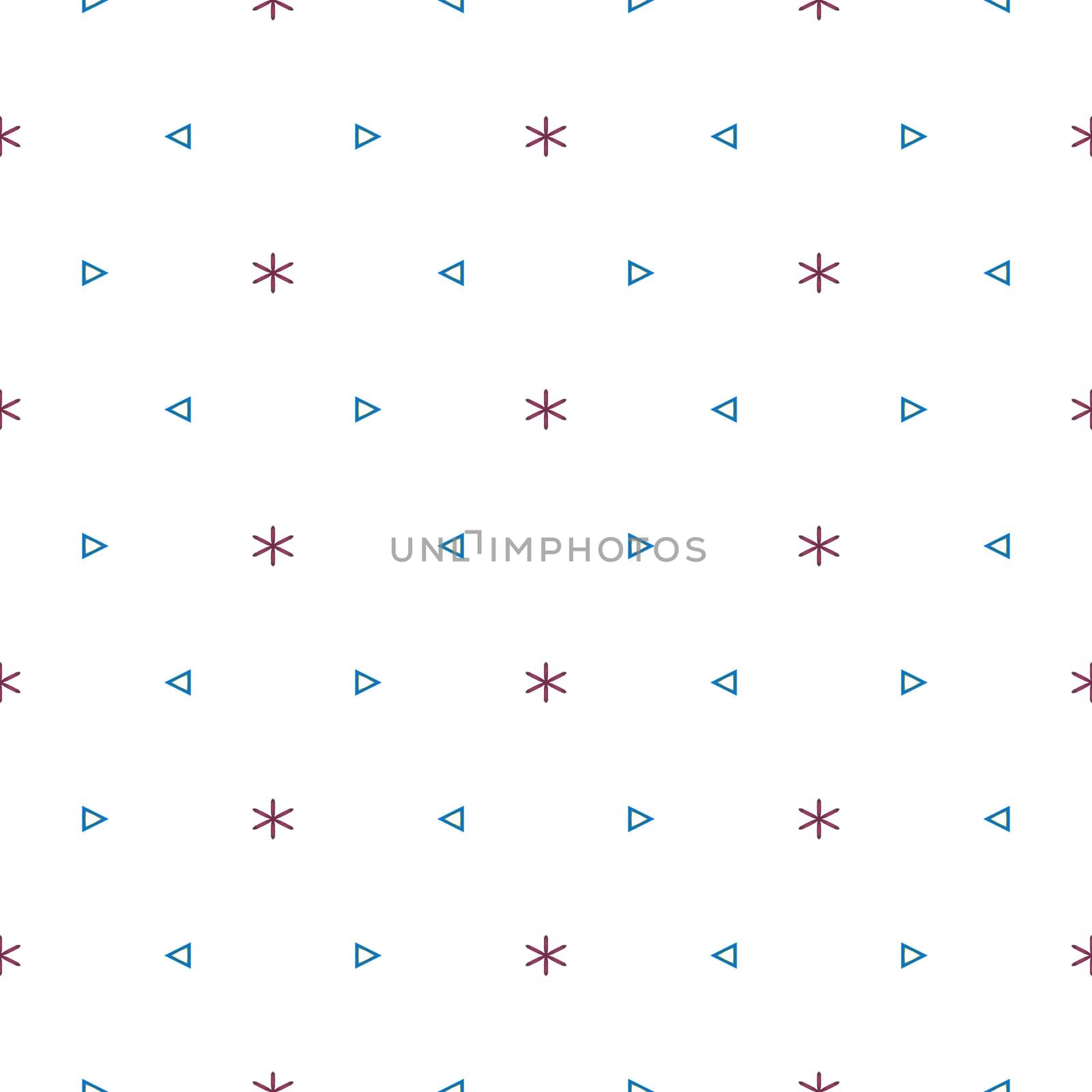 texture with small stars and triangles in pattern