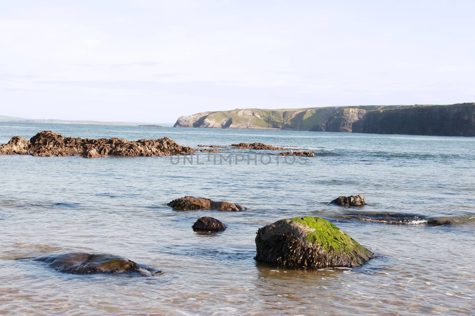 the sea shore on the west coast of ireland