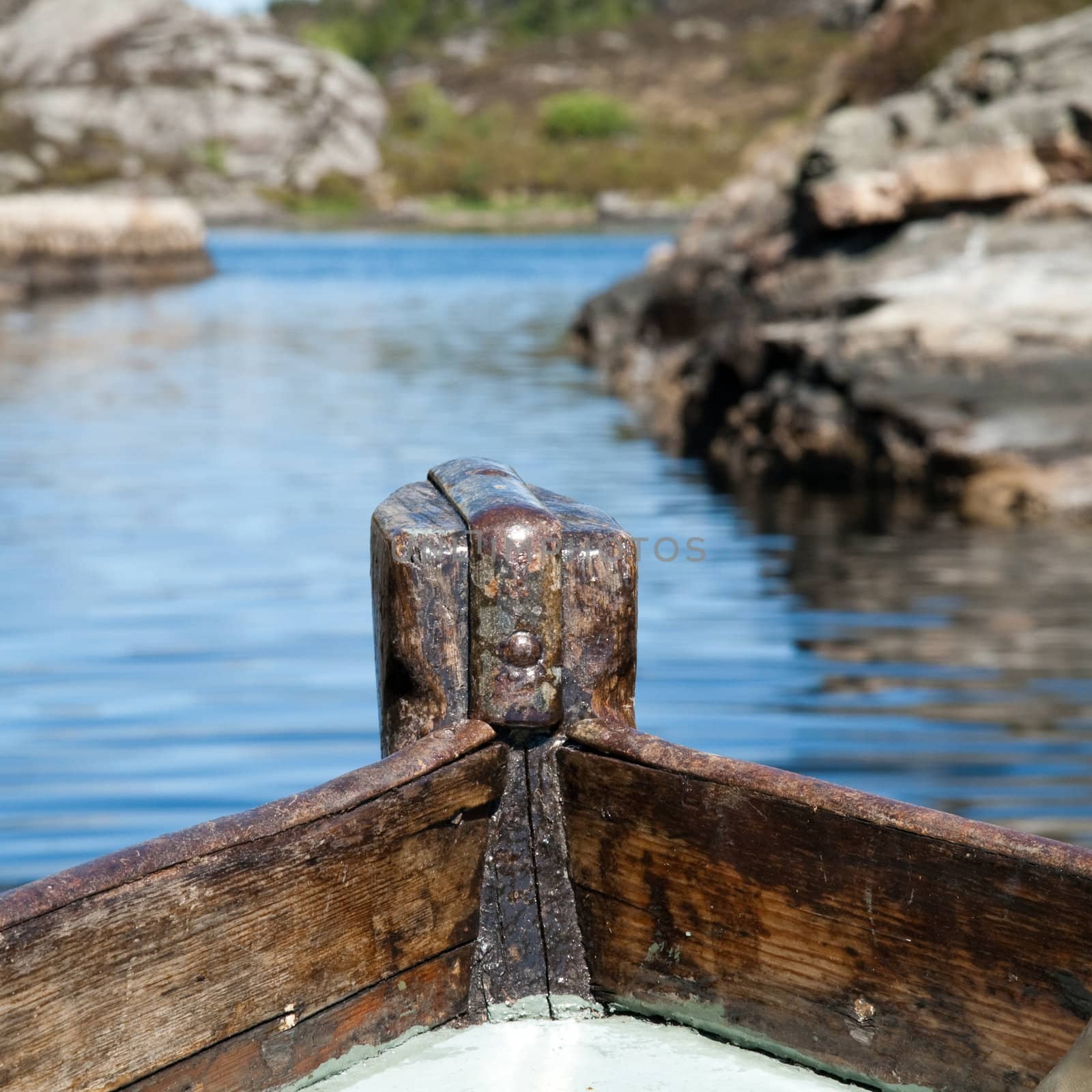 Bow on a old boat