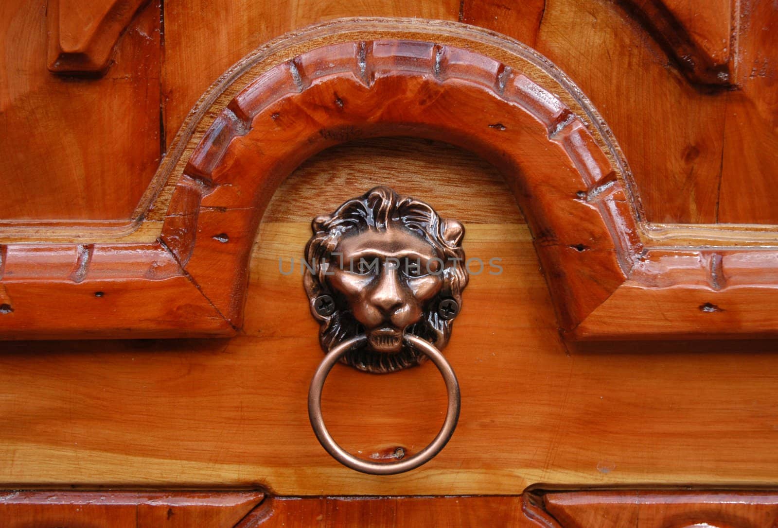 Detail of old door inin San Cristobal de las Casas