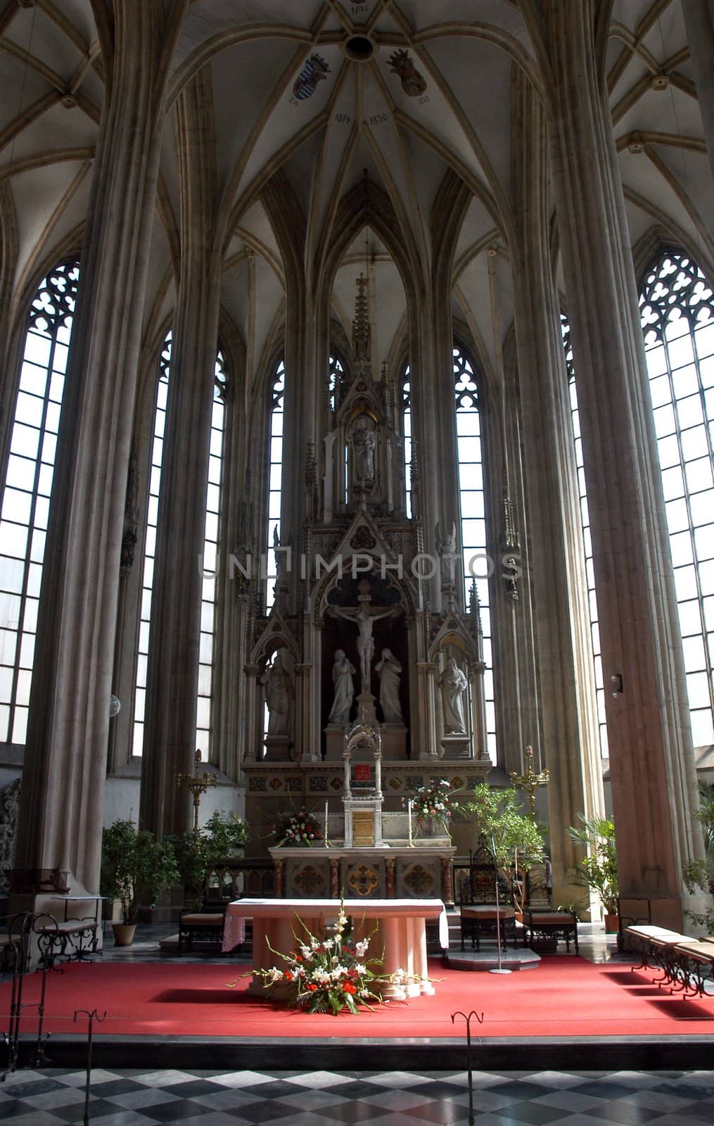 Interior of bohemian katholic church