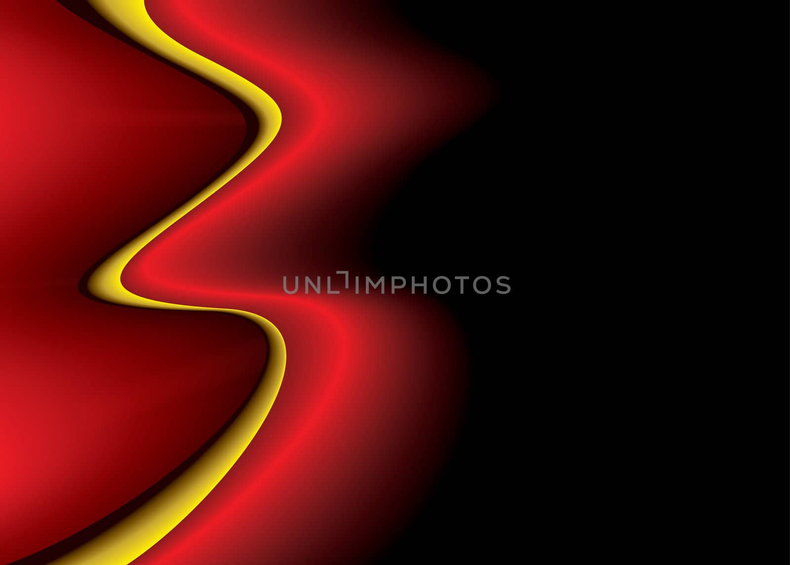 Brightly coloured abstract background with flowing wavy lines