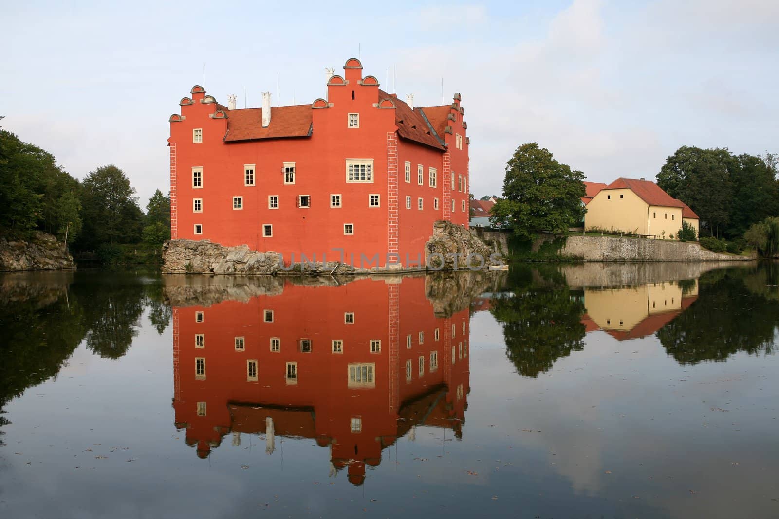 The red water chateau in the the Czech republic - Cervena Lhota