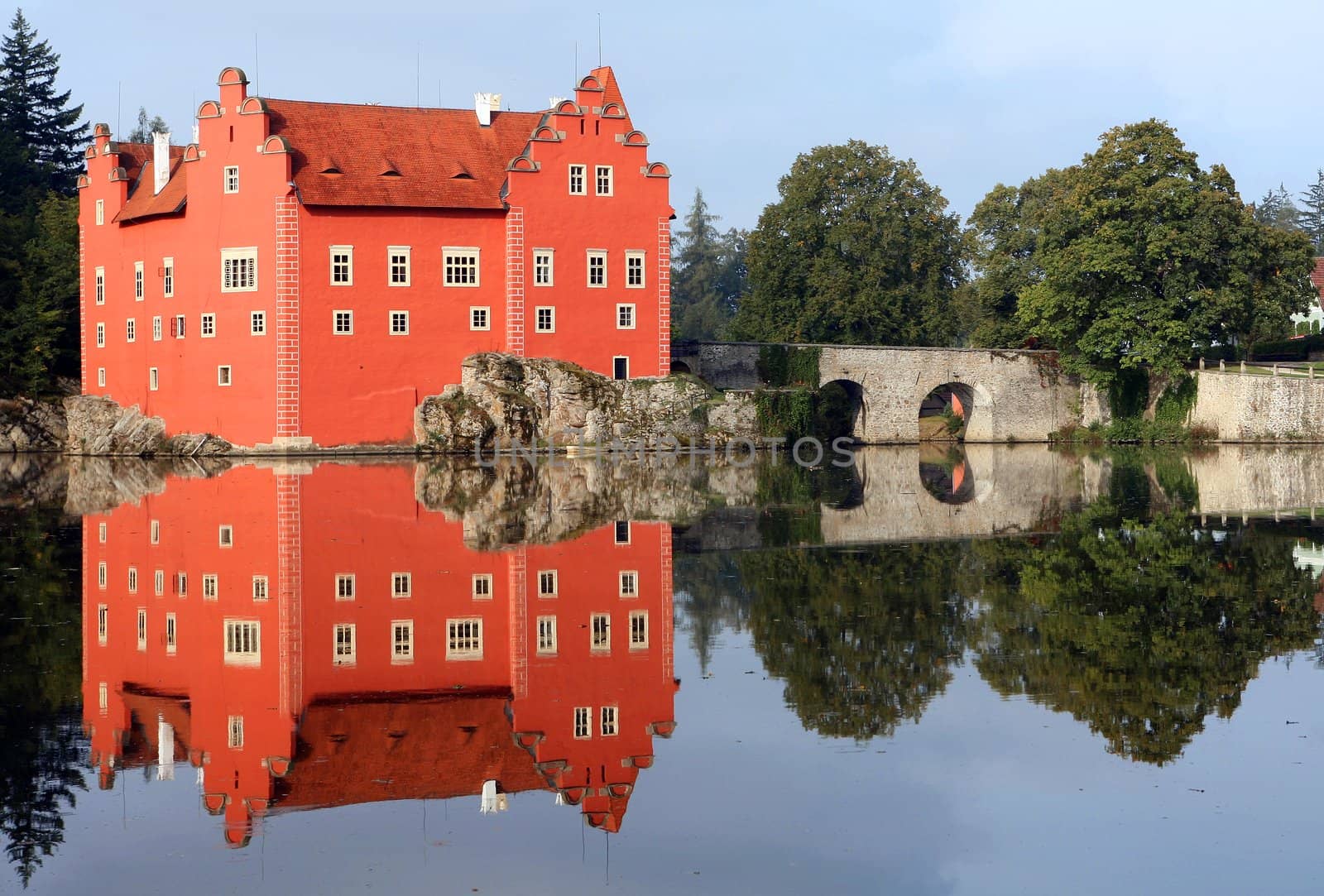 The red water chateau in the the Czech republic - Cervena Lhota by haak78