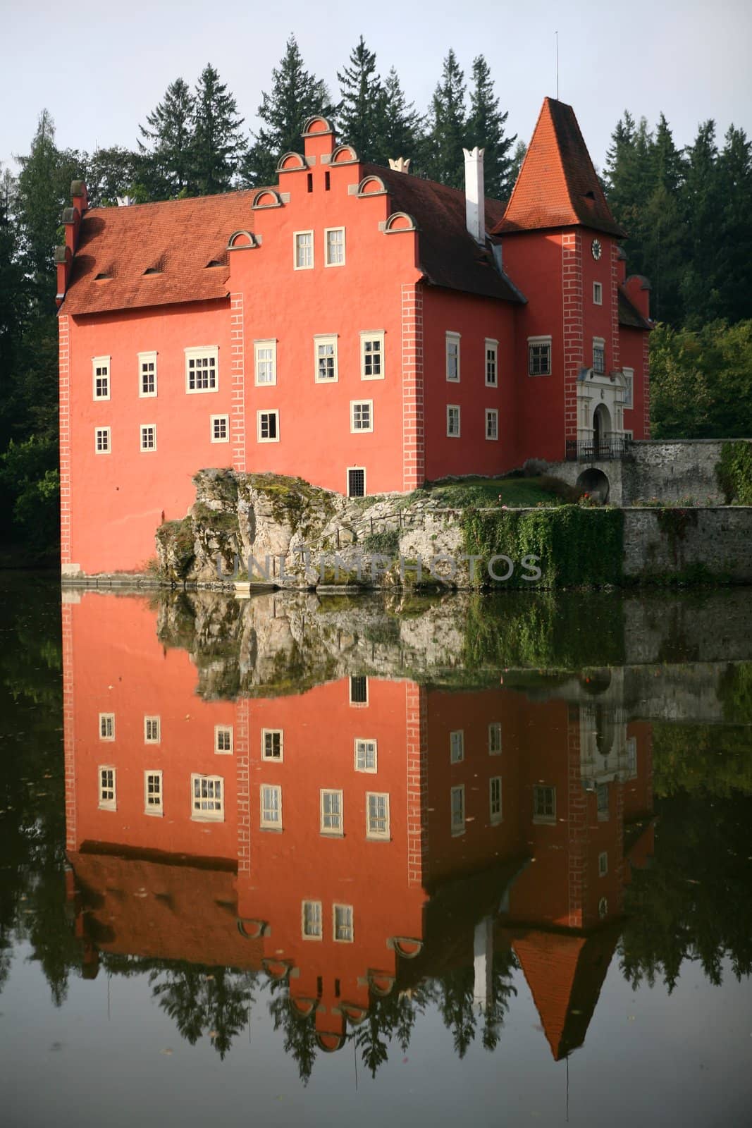 The red water chateau in the the Czech republic - Cervena Lhota