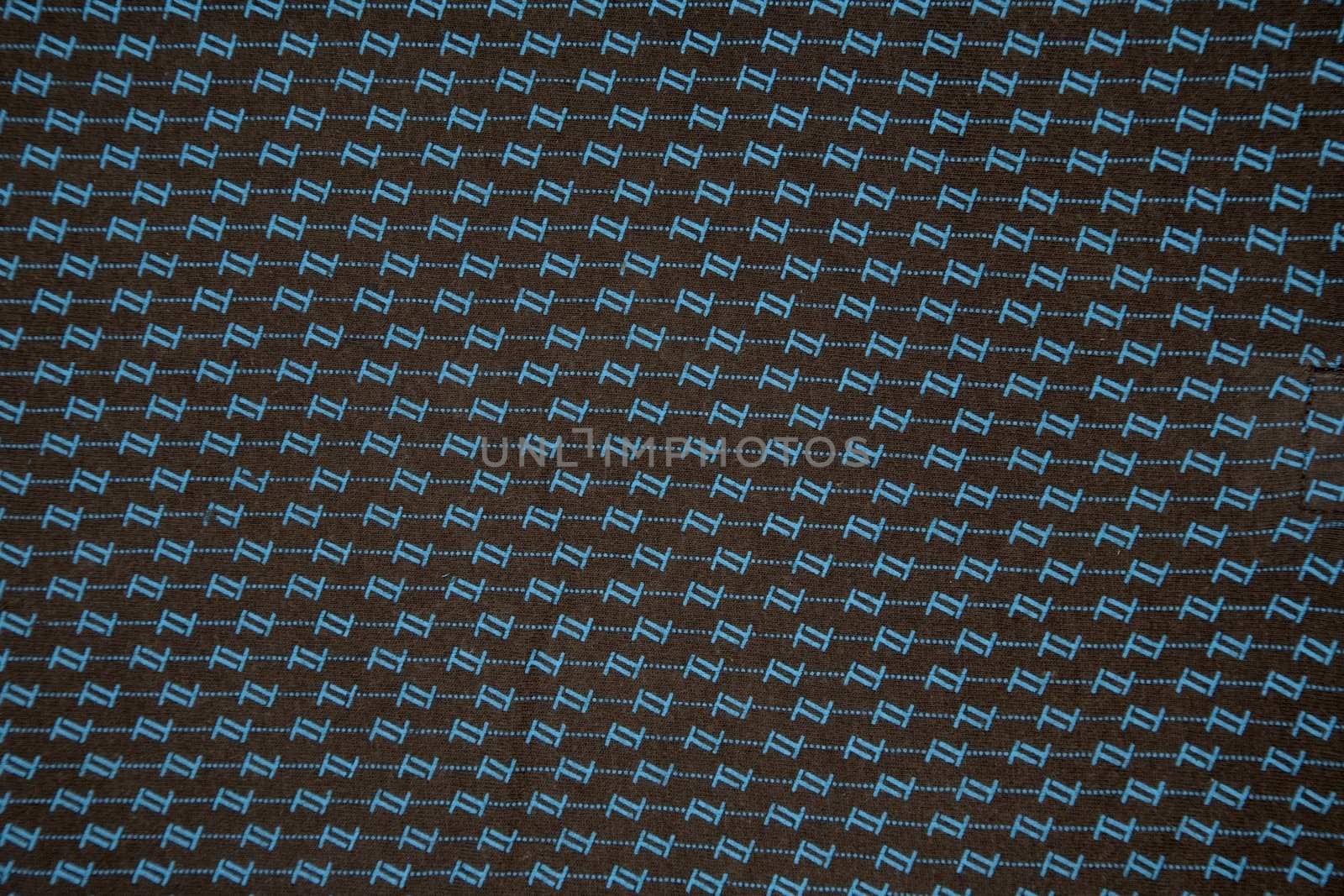 striped fabric texture, blue and black, front view