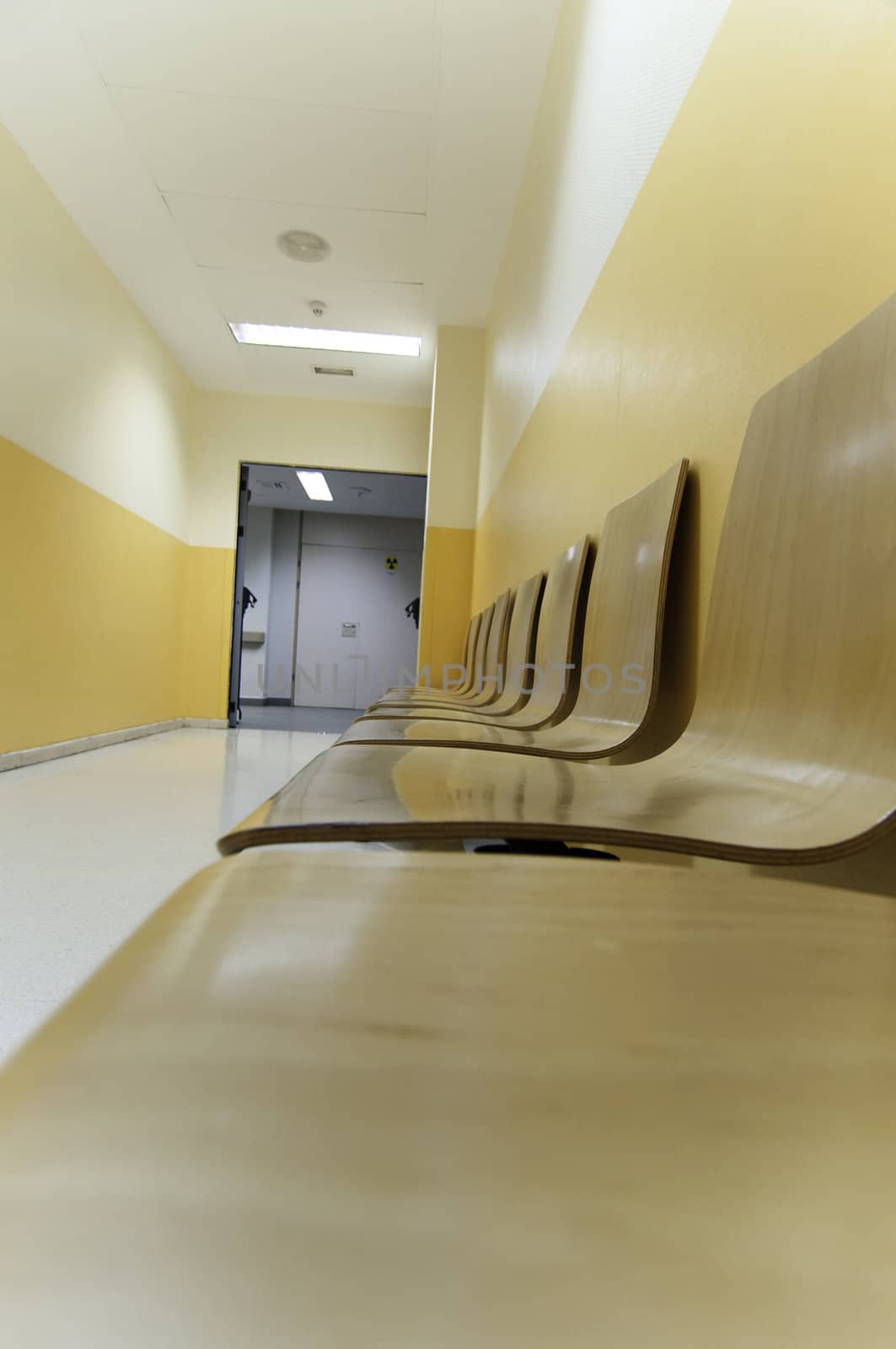 Hospital corridor picture from Spain, Europe.