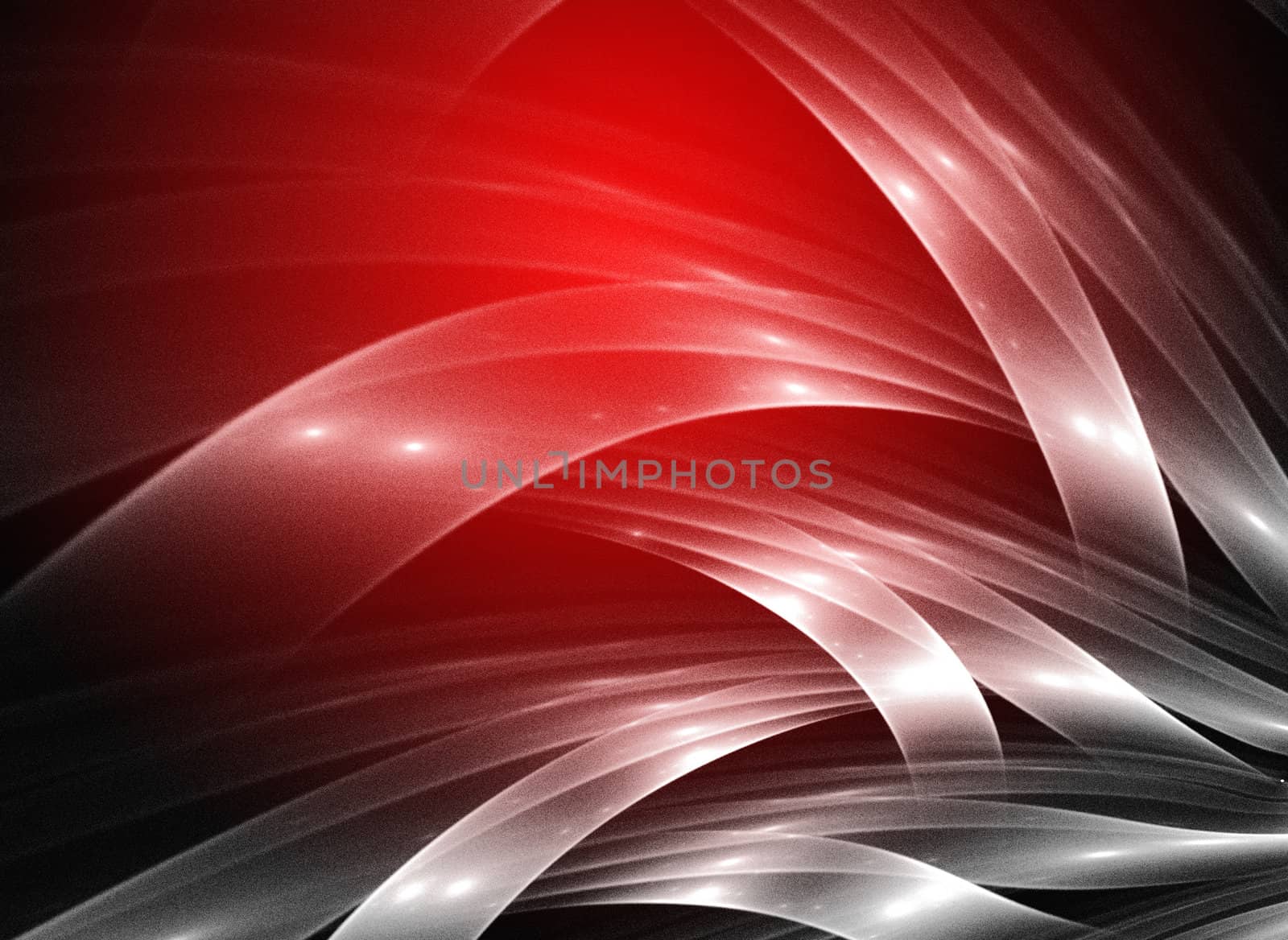 Abstract red waves and random circles, background