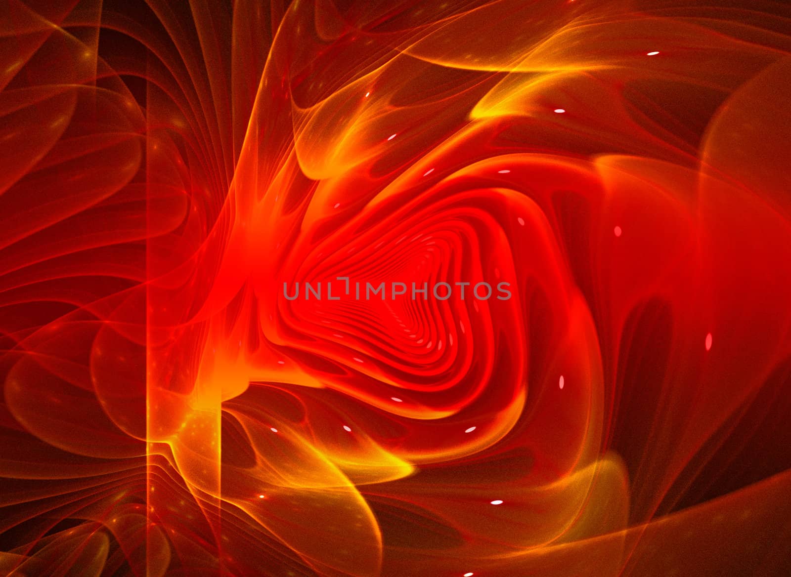 Power, abstract structures in red on a dark background by FernandoCortes