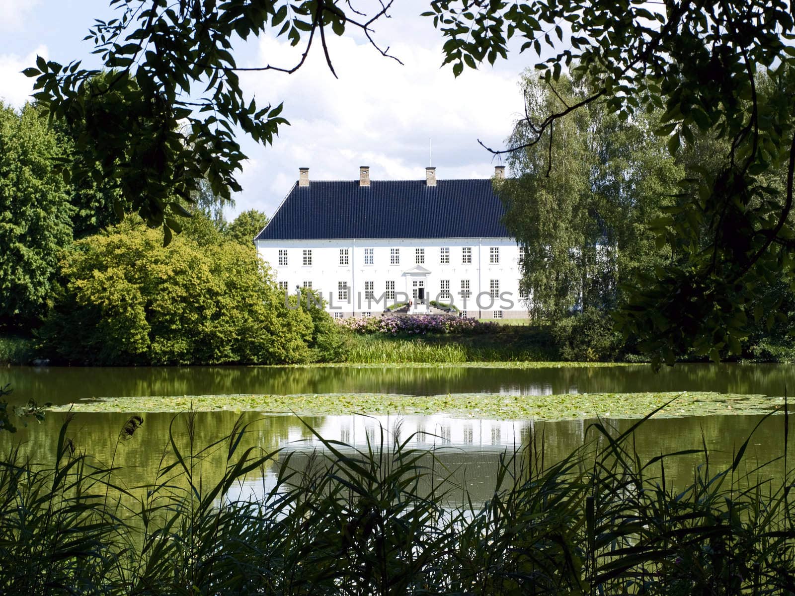 Big beautiful Mansion house by a lake in Funen Denmark