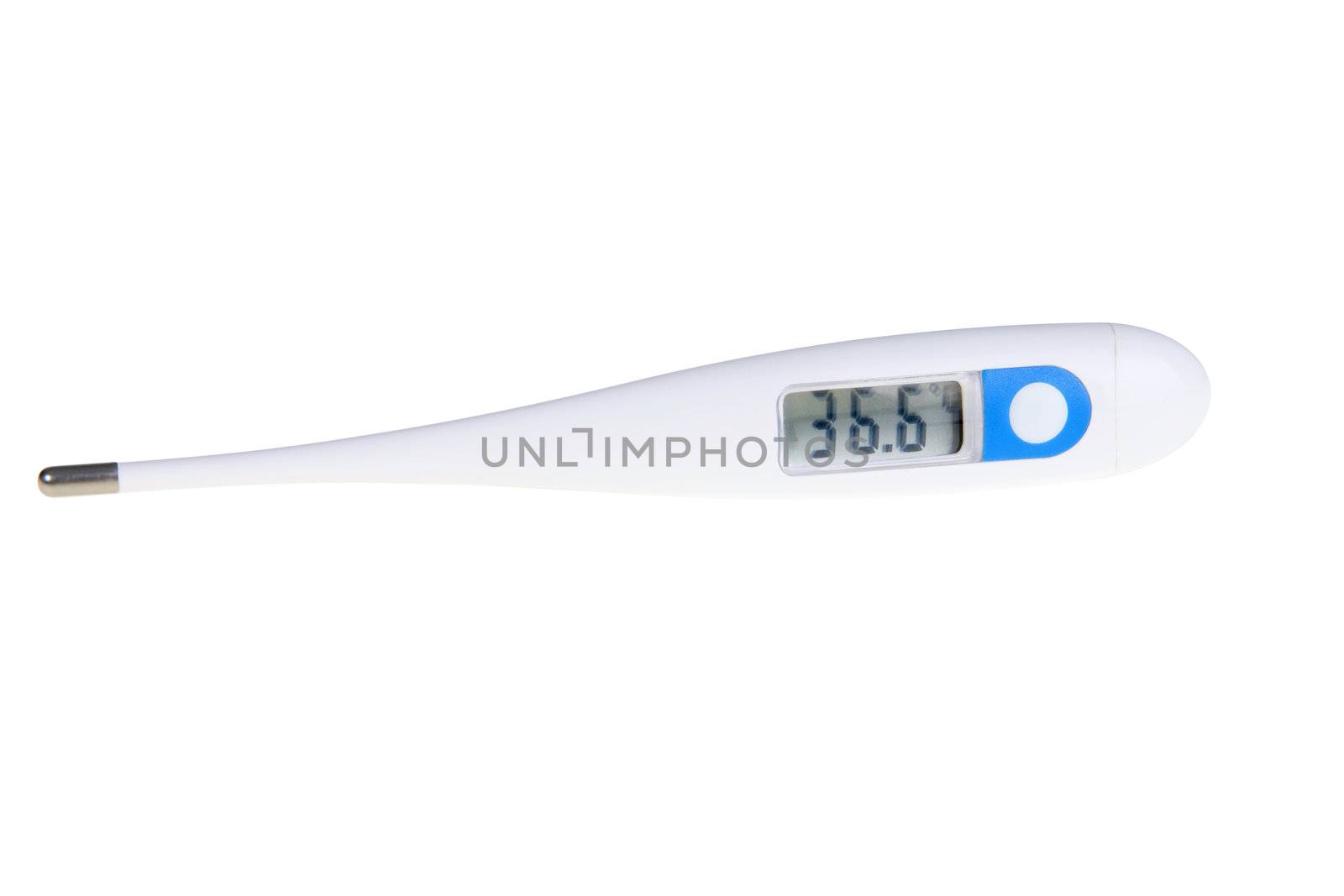 Digital thermometer isolated on white background (with clipping path)