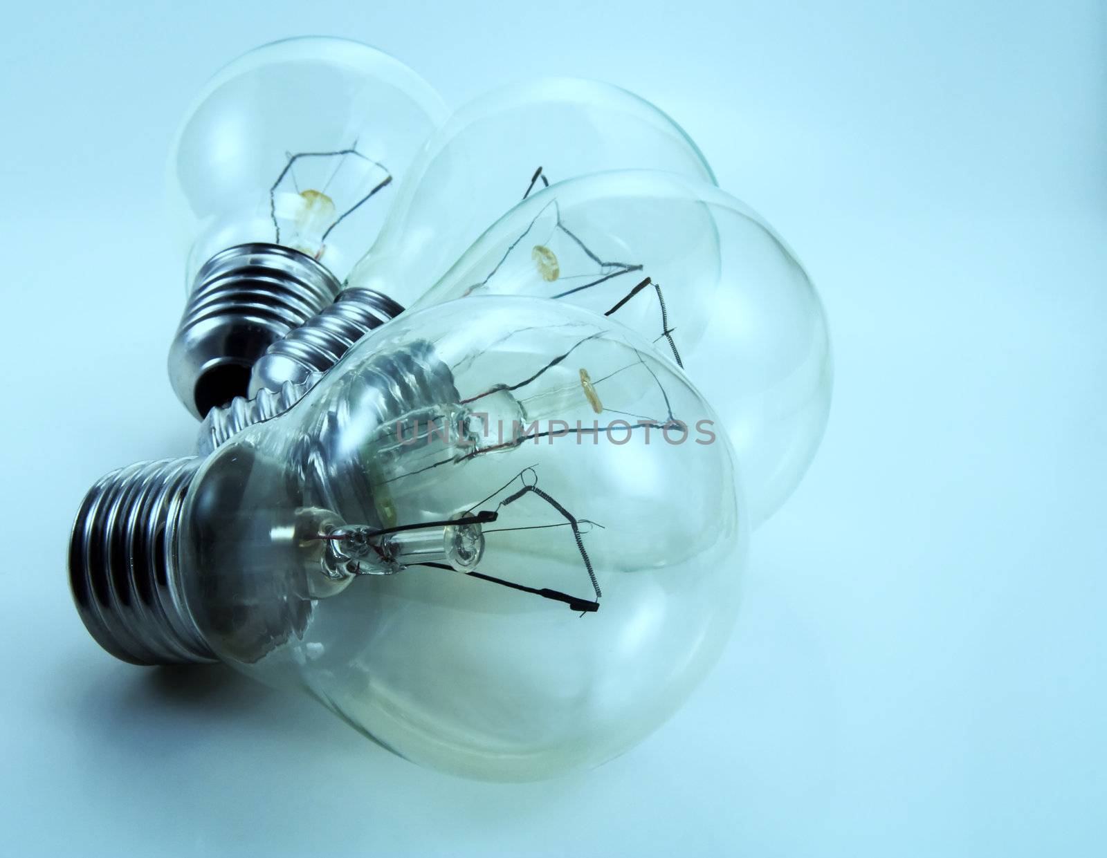 Four electric bulbs by serpl