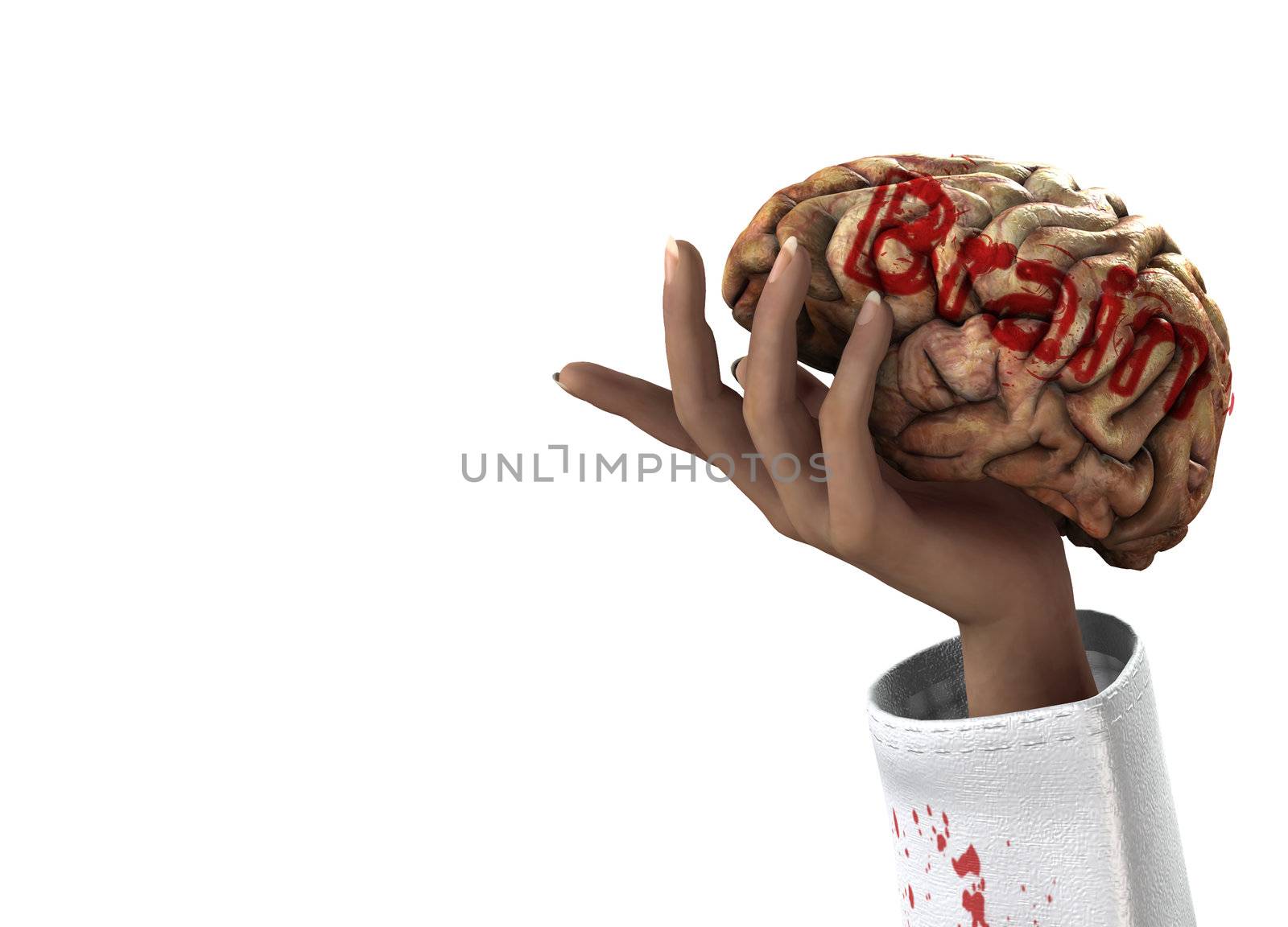 Conceptual medical image about having control of a persons brain.