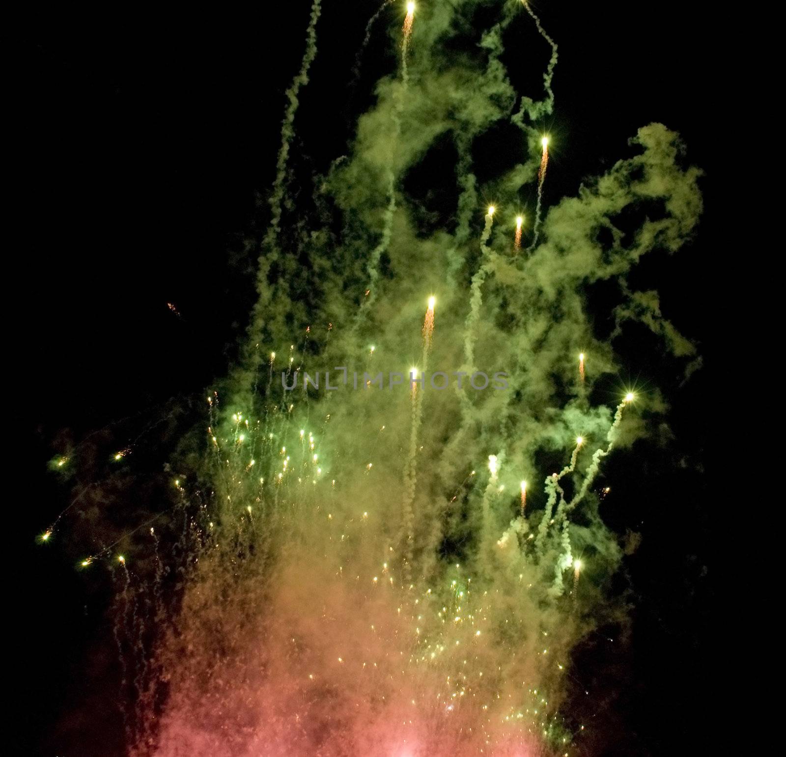 a spectacular fireworks display to celebrate australia day