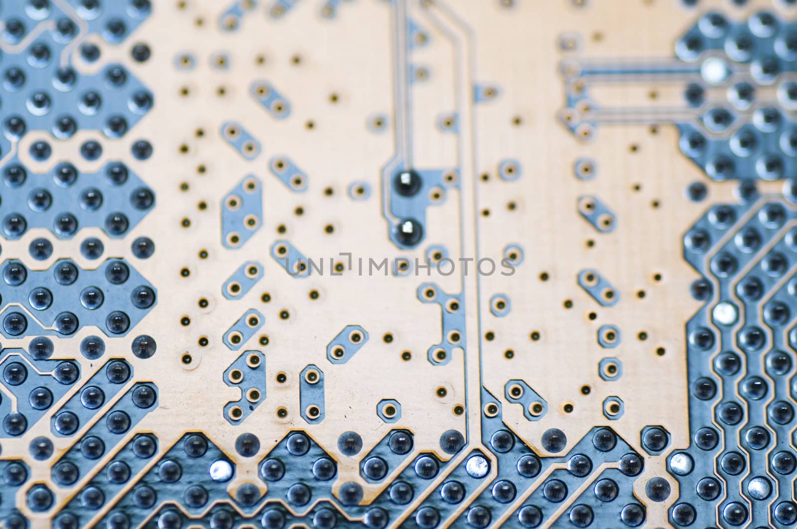 circuit picture with details and light effects.