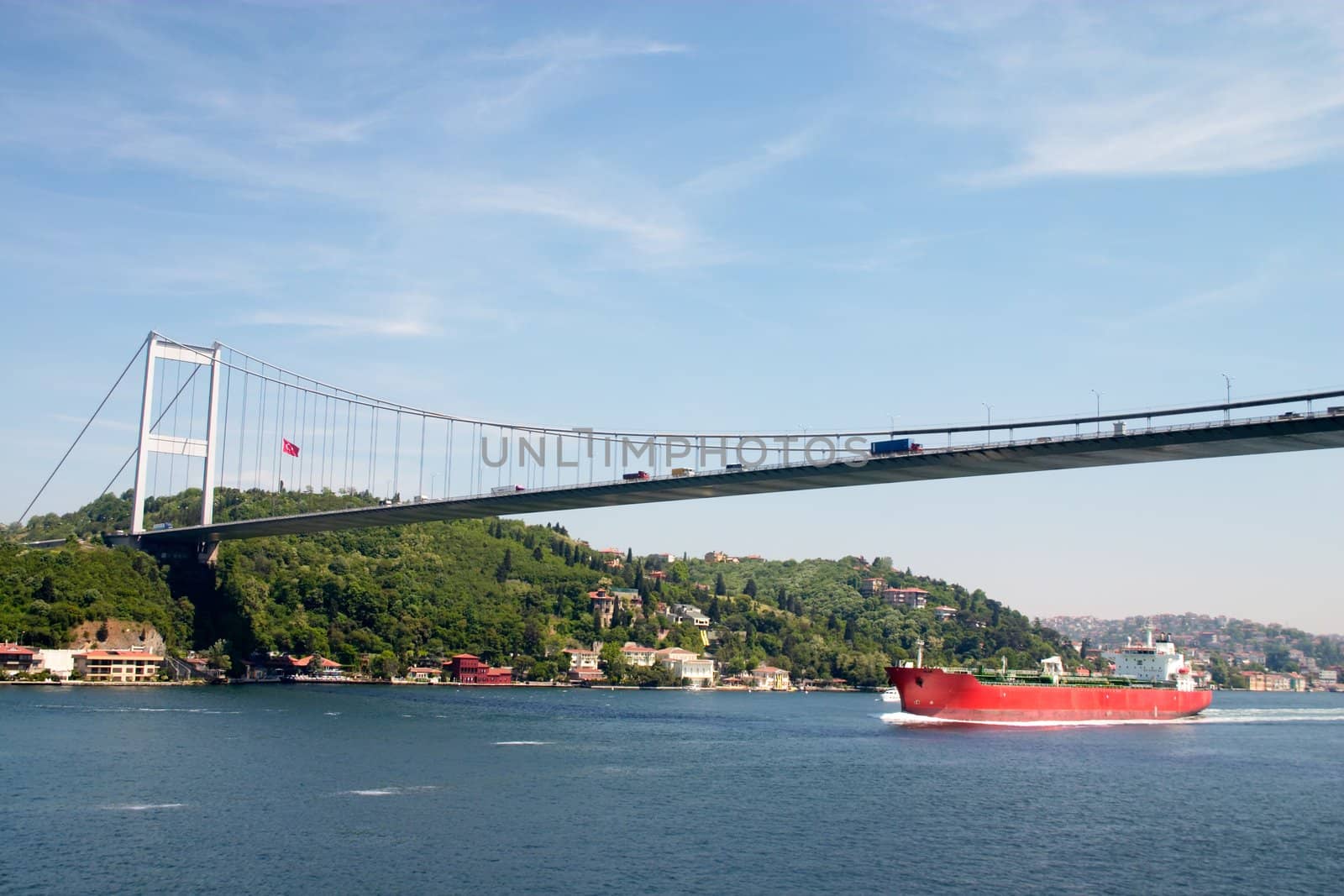 bridge over Bosporus strait in Istanbul