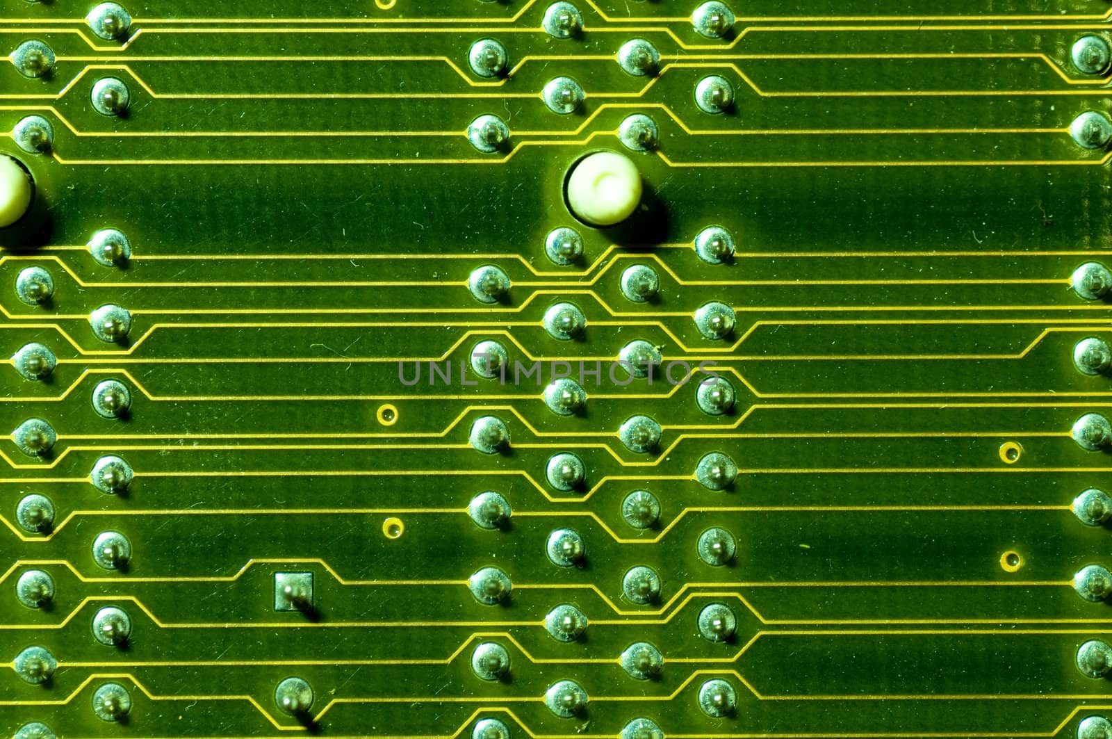 circuit picture with details and light effects.