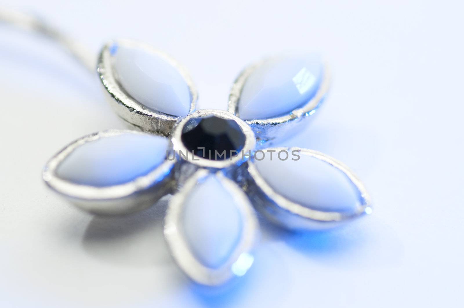 Jewels picture over white background. Close-up.Isolated
