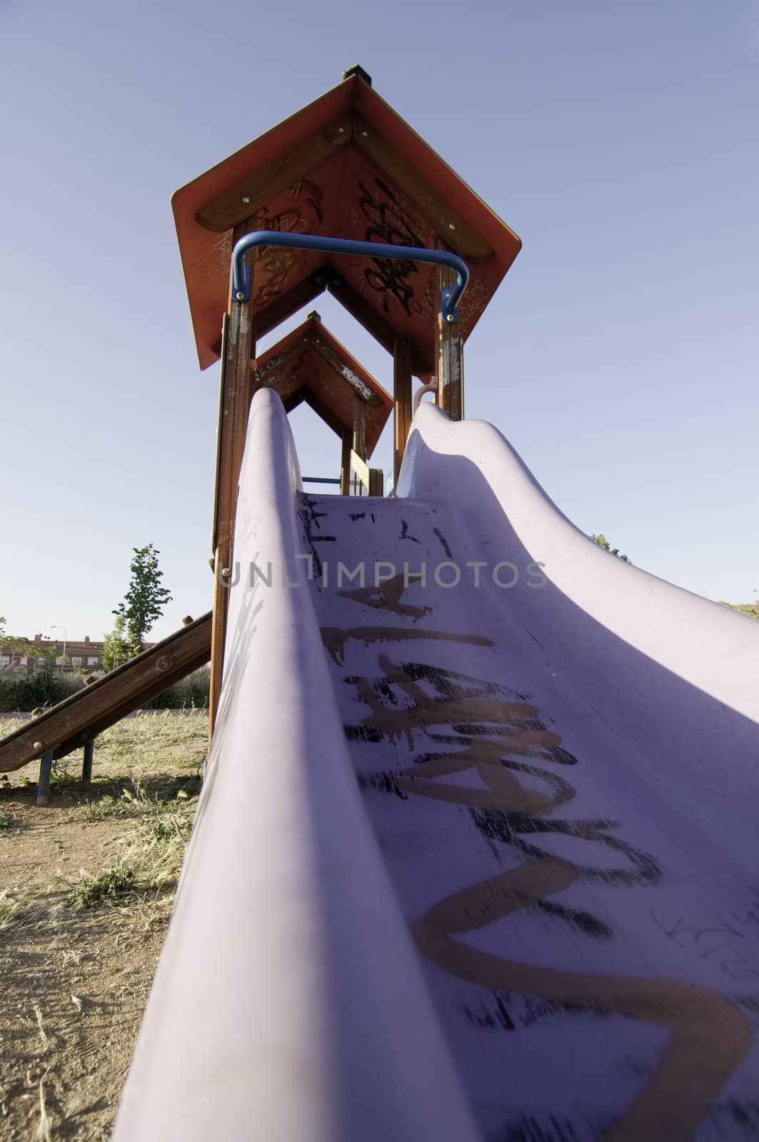 children's playground picture with vivid colors