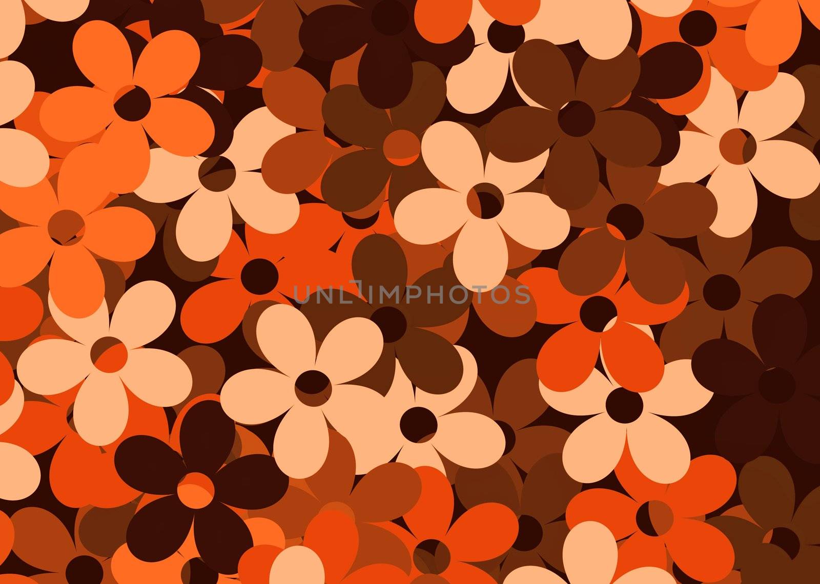 Seamless floral background for web design