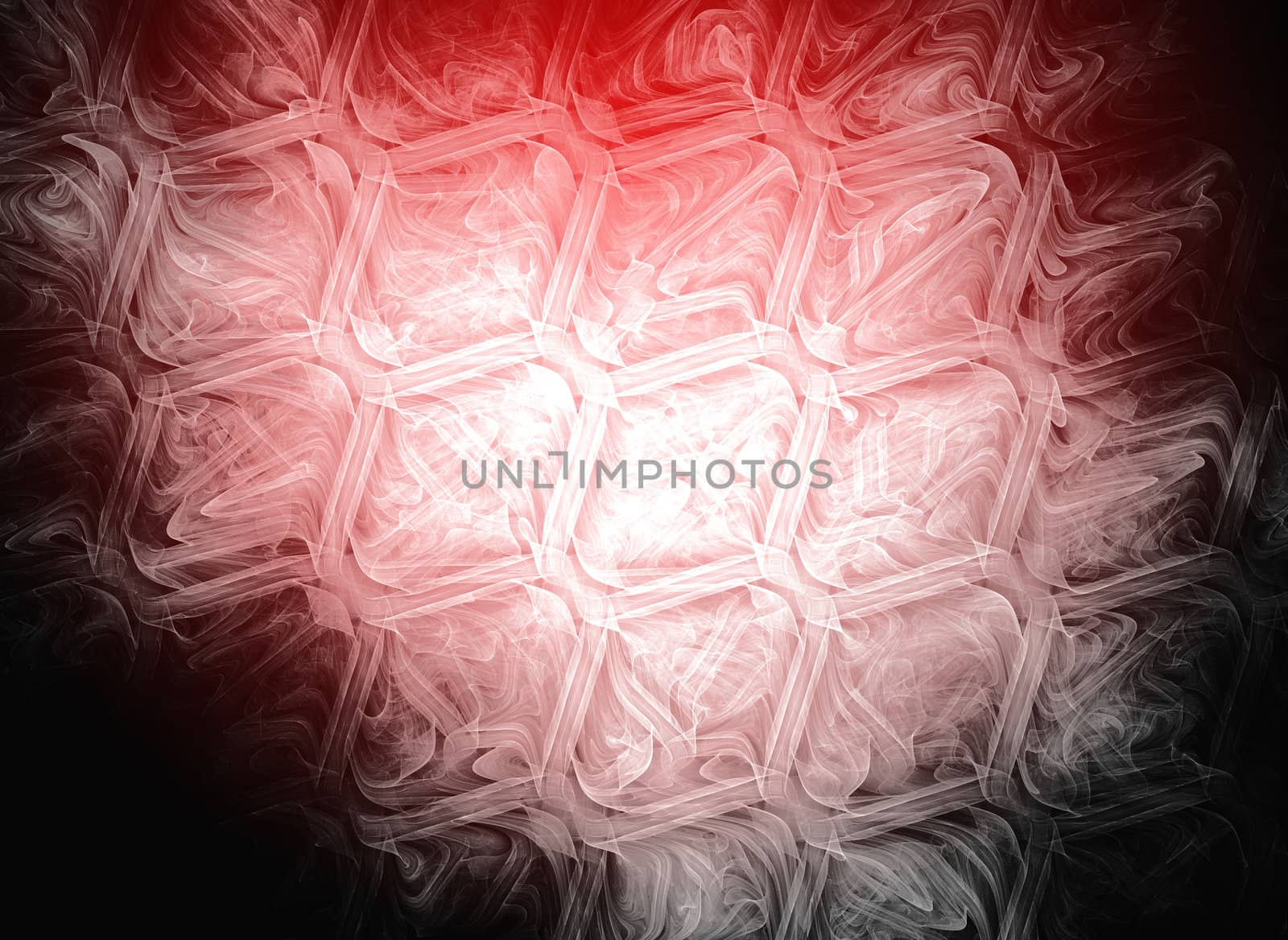 Abstract red waves and random circles, background