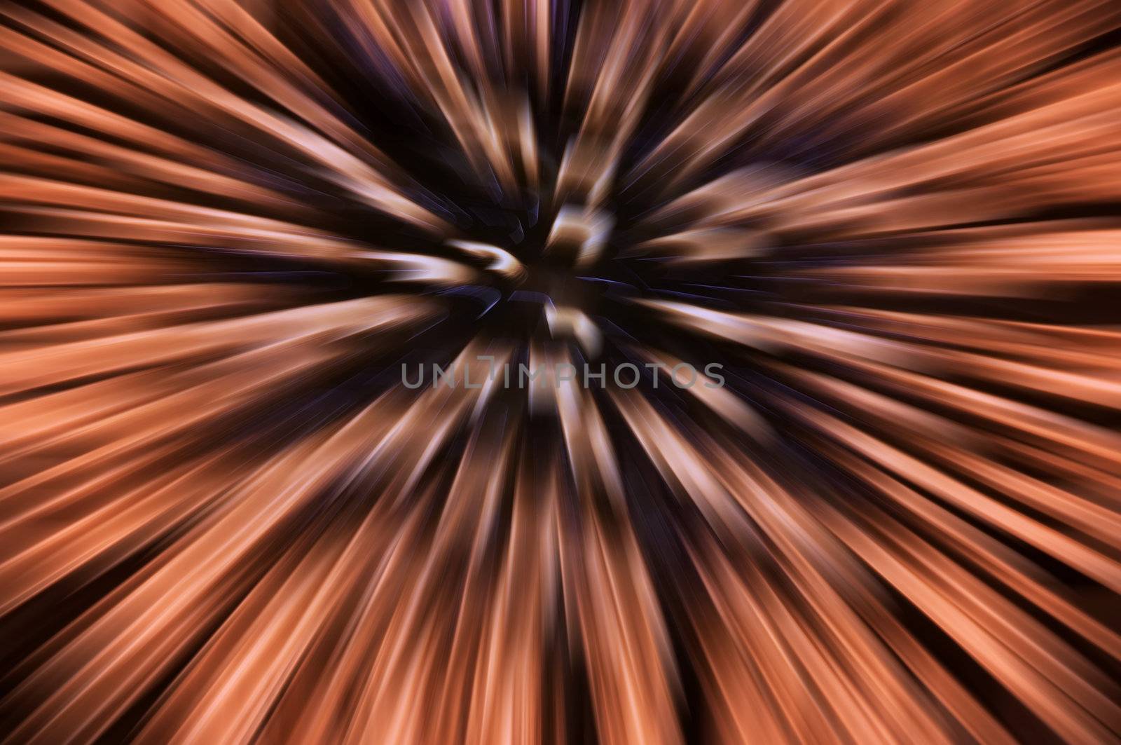Abstract image of the explosion