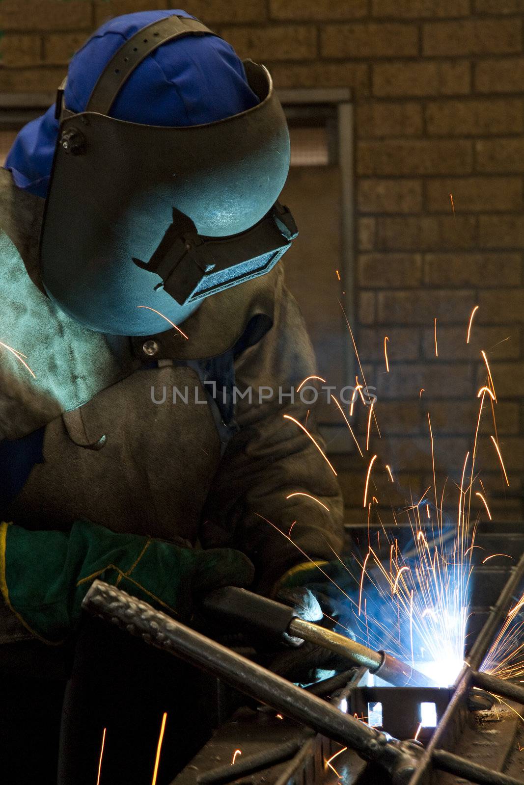 Factory Worker Welding