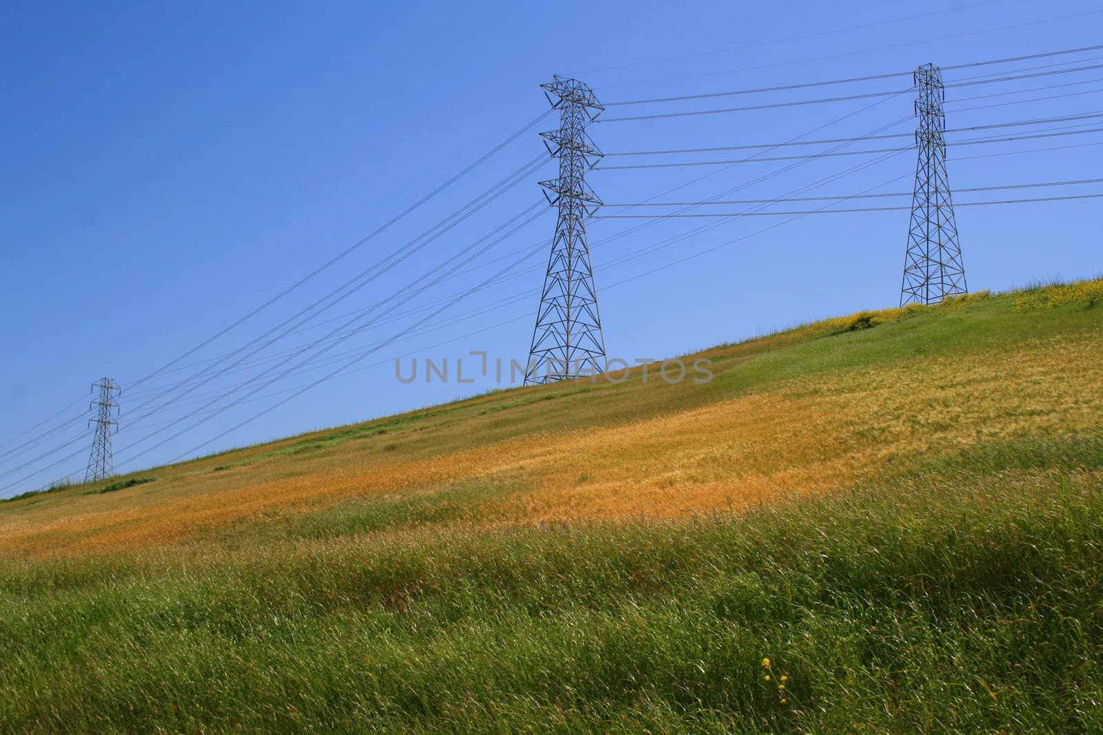 Three Electricity Pylons by MichaelFelix