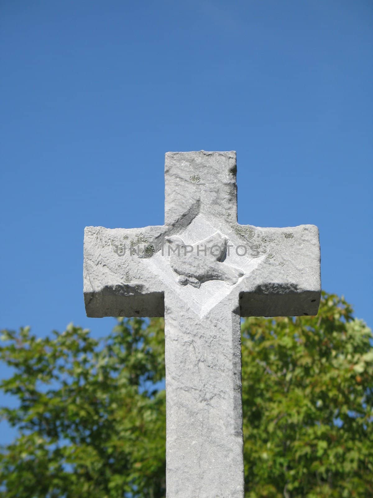 a stone cross